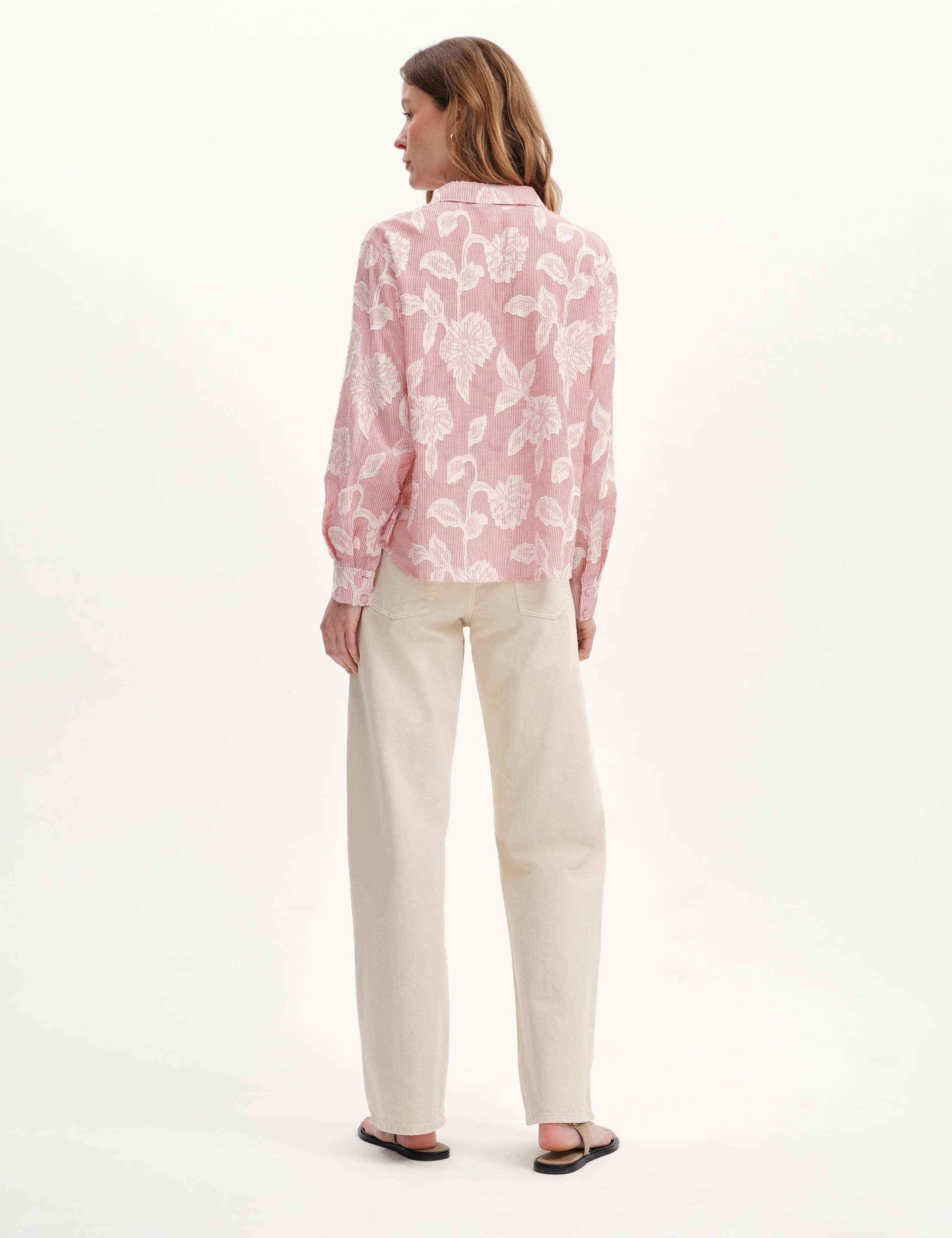 Pure Cotton Jacquard Embroidered Relaxed Shirt 3 of 6