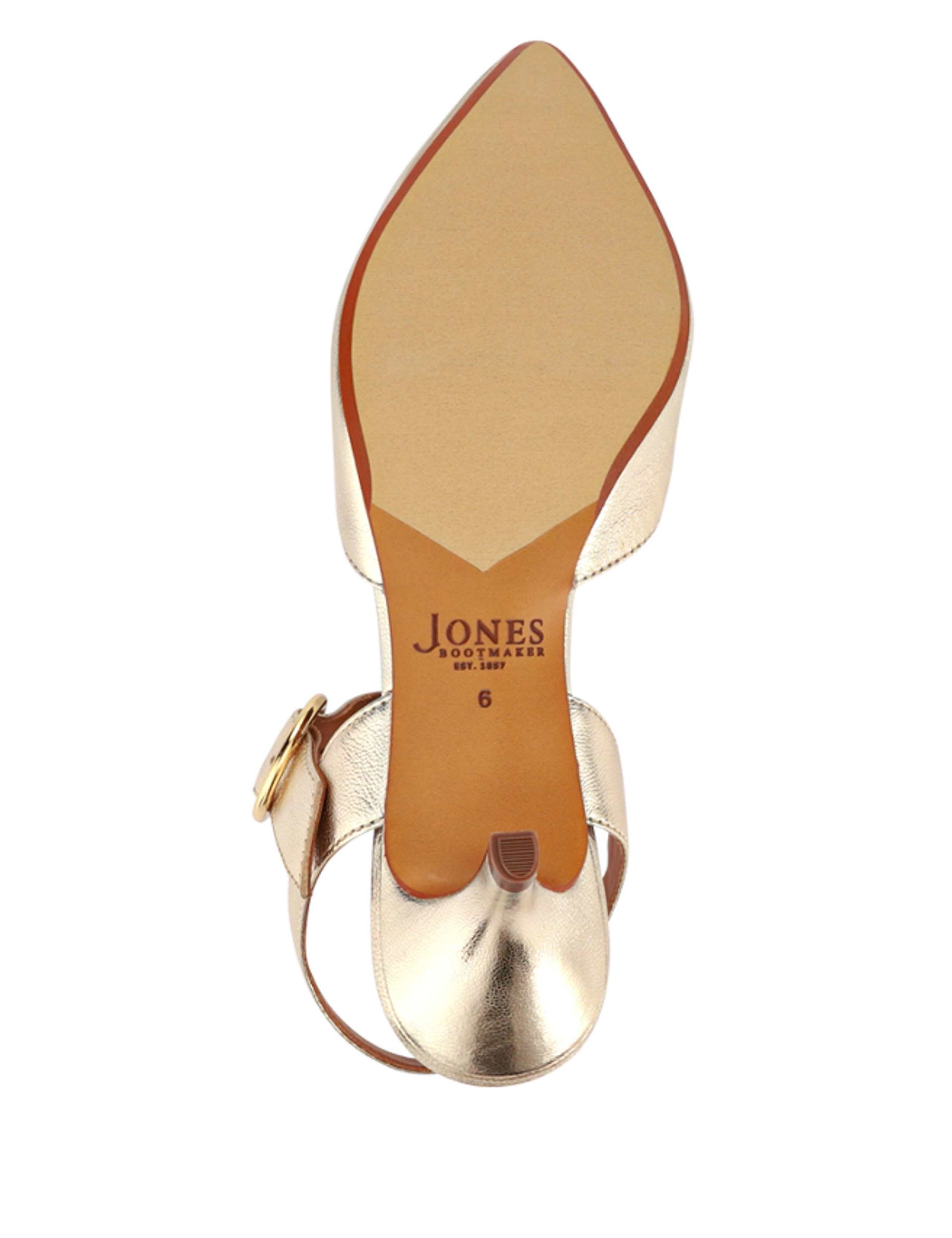 Leather Ankle Strap Kitten Heel Court Shoes 6 of 7