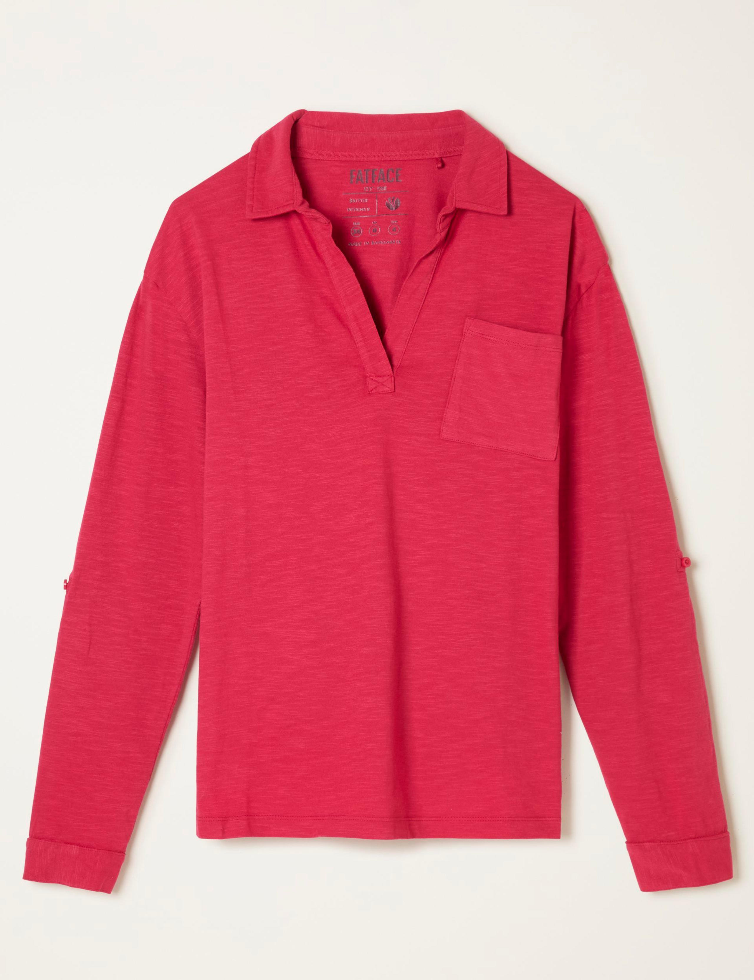 Pure Cotton Jersey Collared Shirt 2 of 5