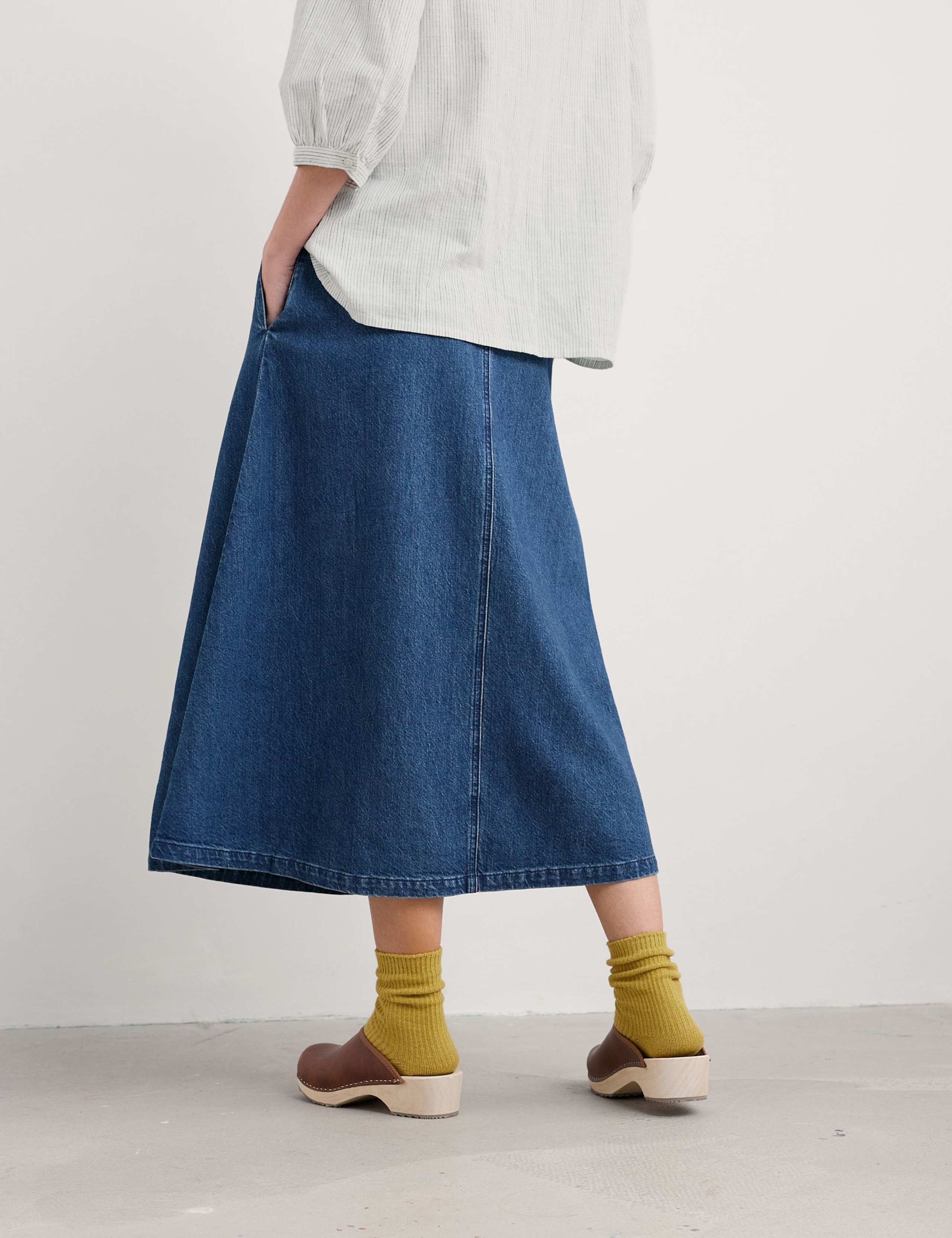 Cotton Rich A-Line Skirt 3 of 5