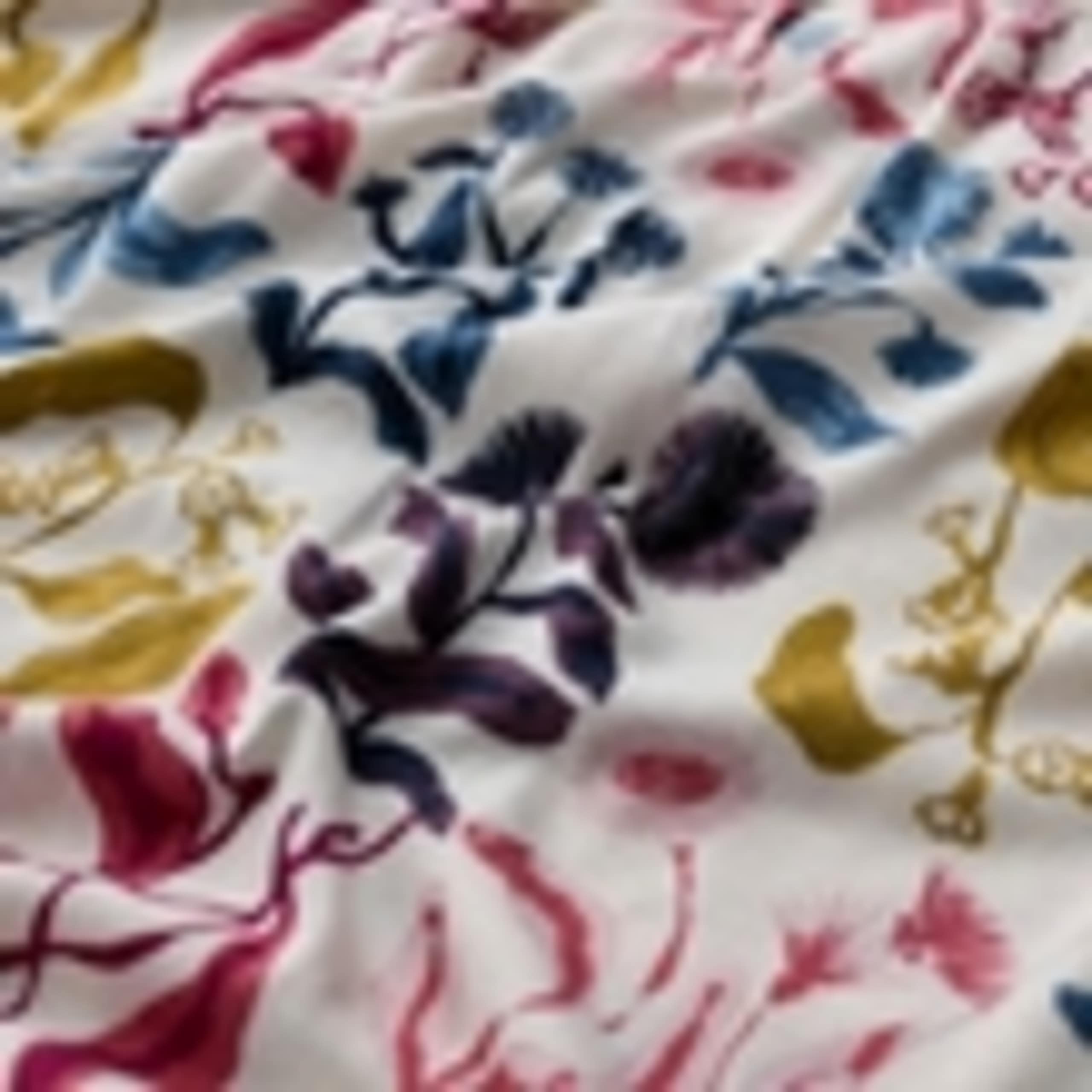 Cotton Blend Floral Scoop Neck Relaxed Top 5 of 5