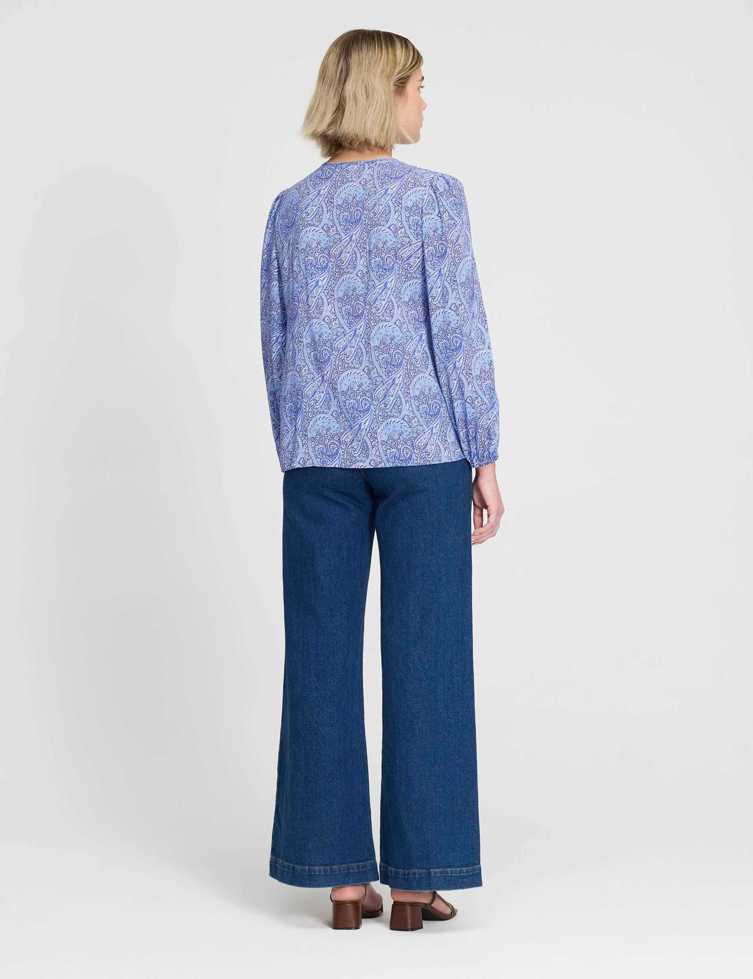 Paisley Tie Front Top 5 of 7