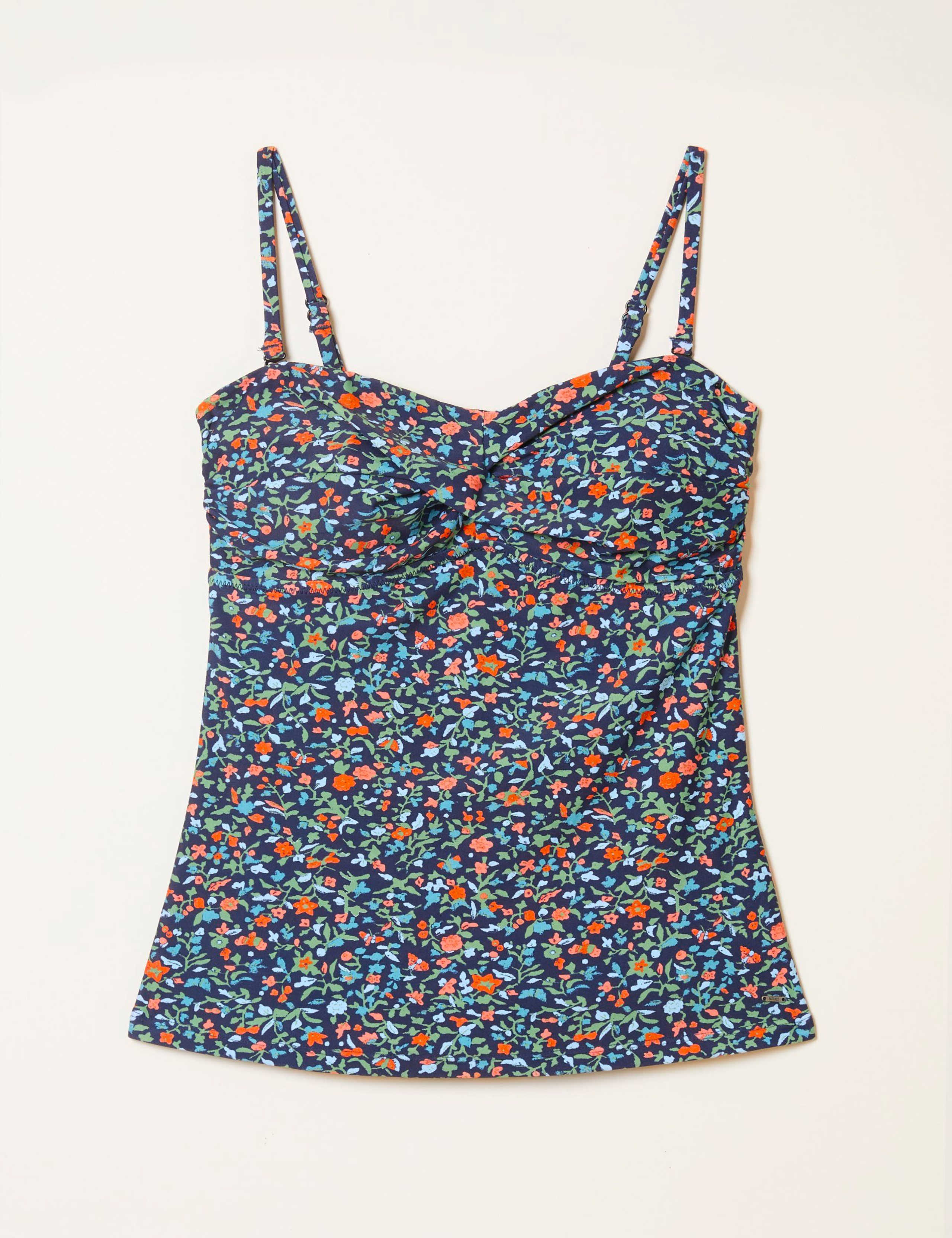 Floral Padded Bandeau Tankini Top 2 of 7