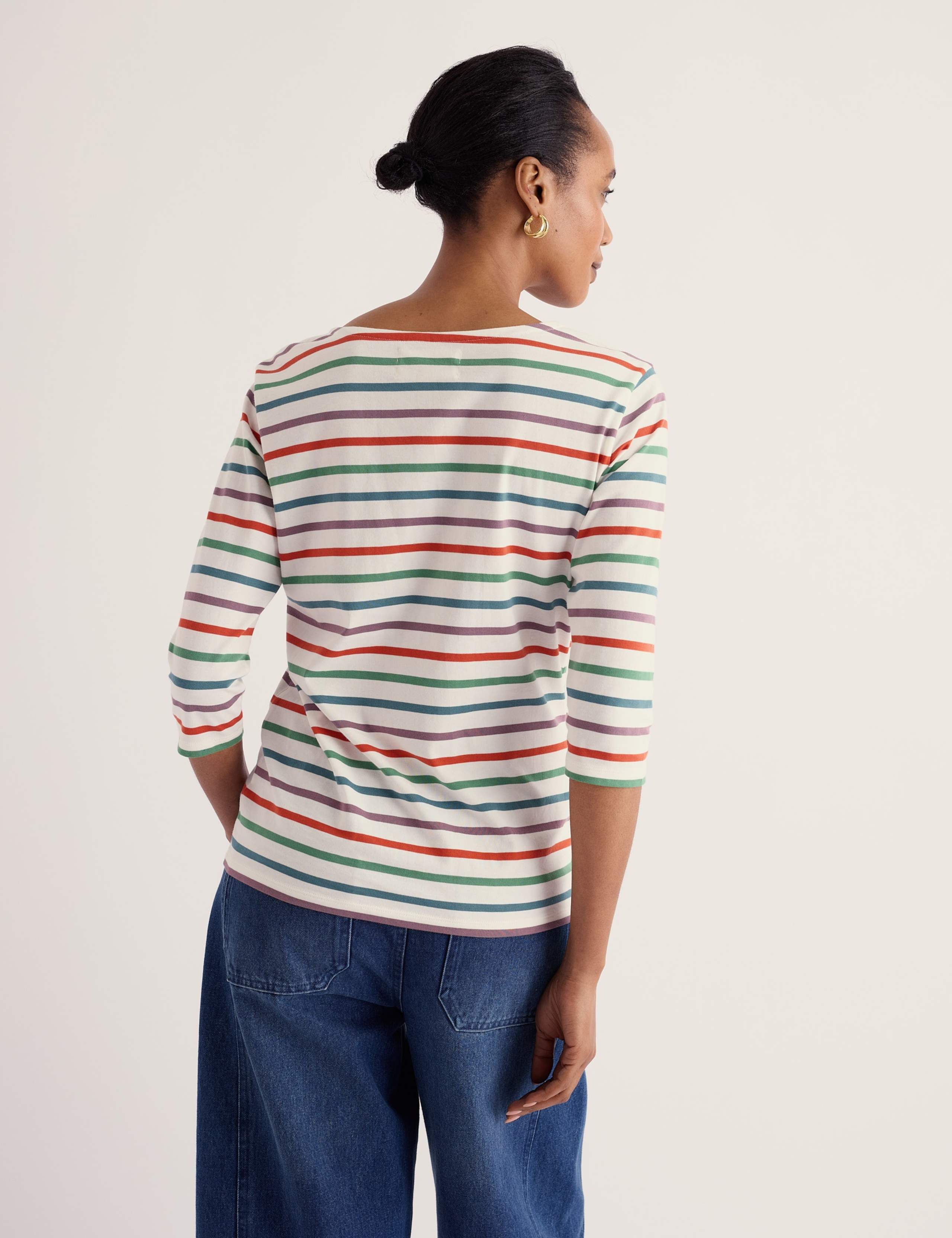 Pure Cotton Striped Relaxed Tunic 3 of 6
