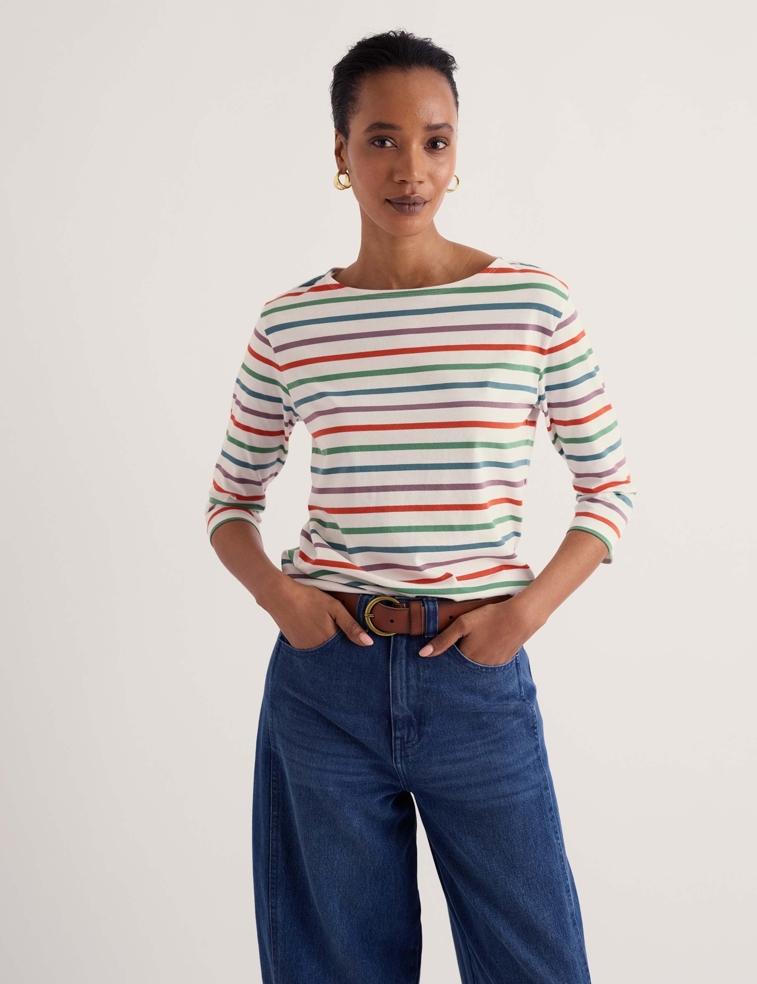 Pure Cotton Striped Relaxed Tunic 6 of 6