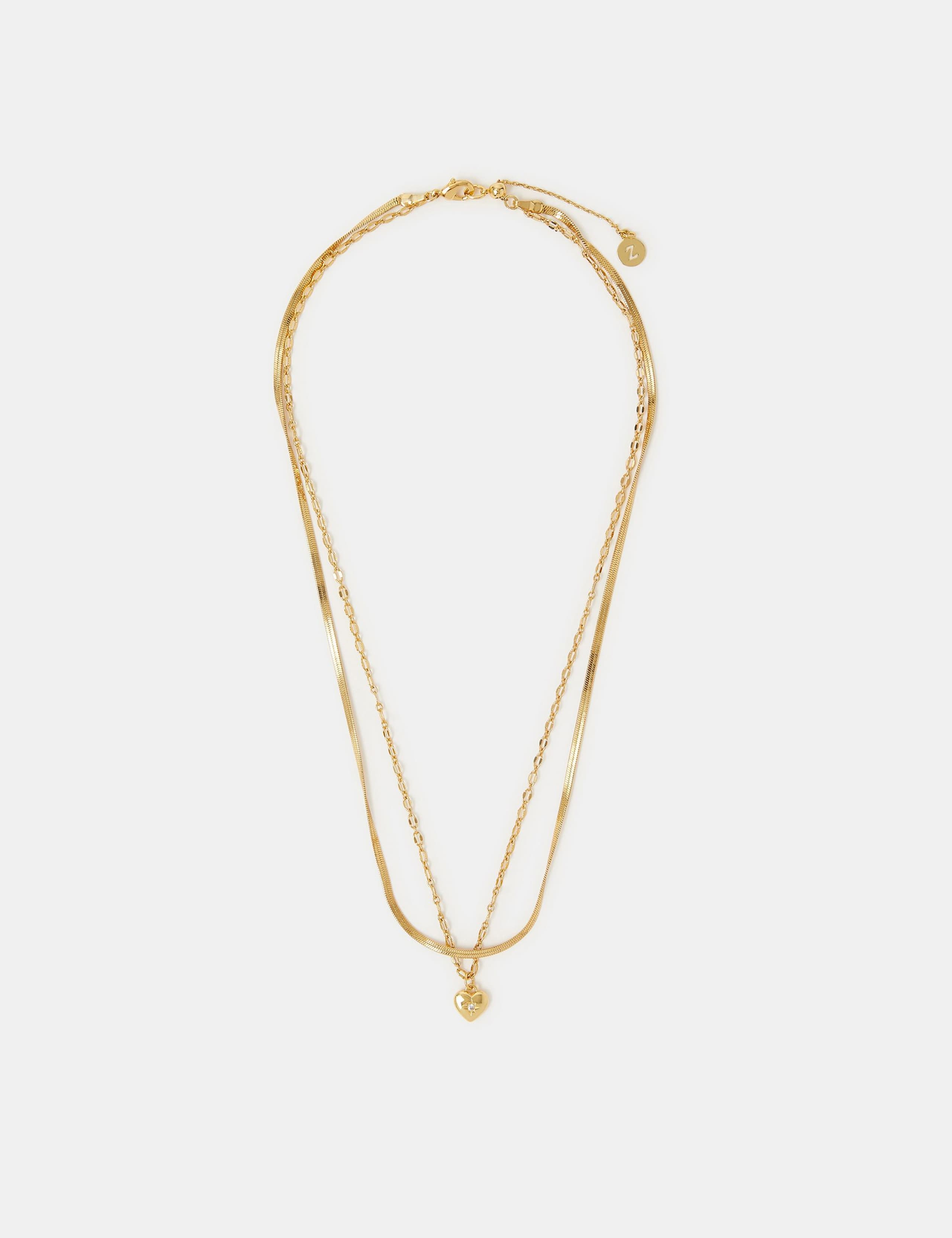 14ct Gold Plated Bubble Heart Necklace 2 of 3