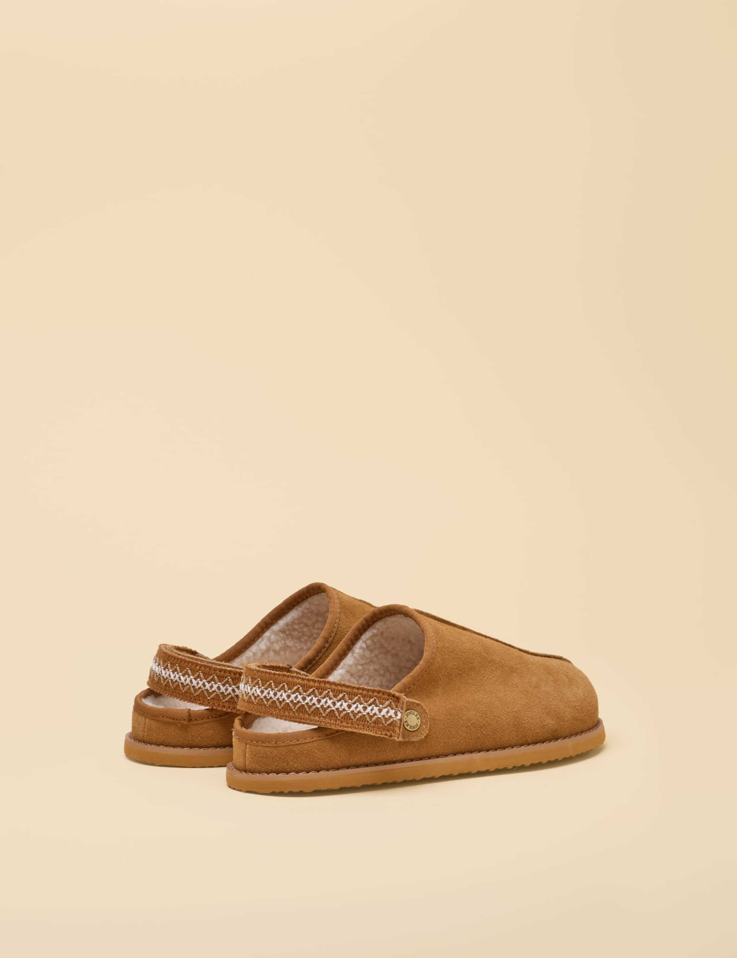 Suede Faux Fur Lined Clog Slippers 4 of 7