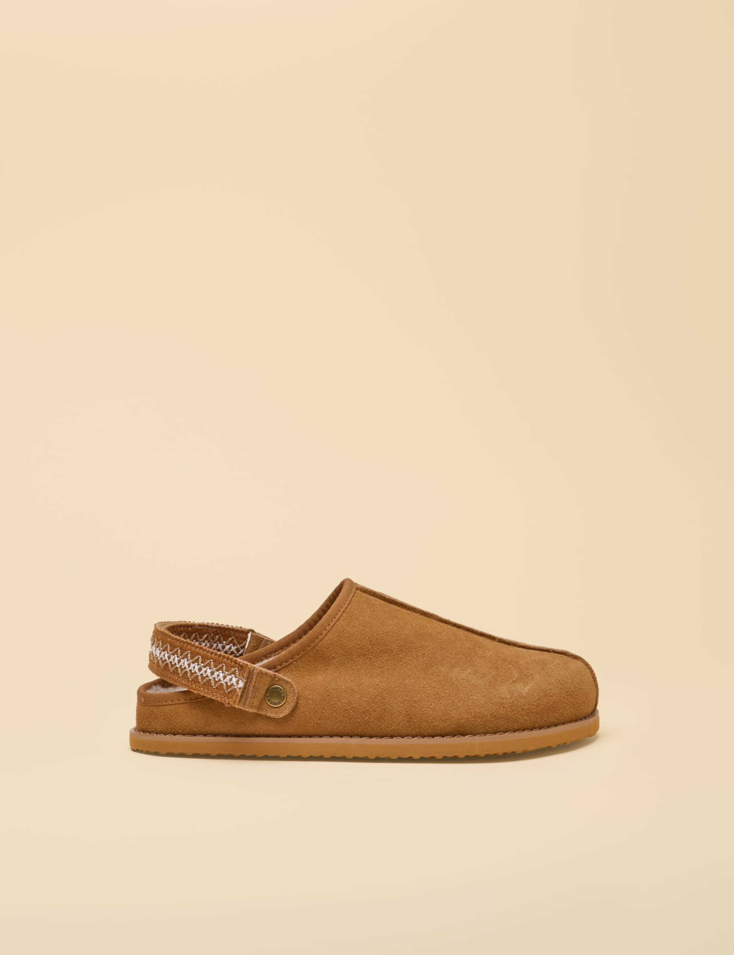 Suede Faux Fur Lined Clog Slippers 6 of 7