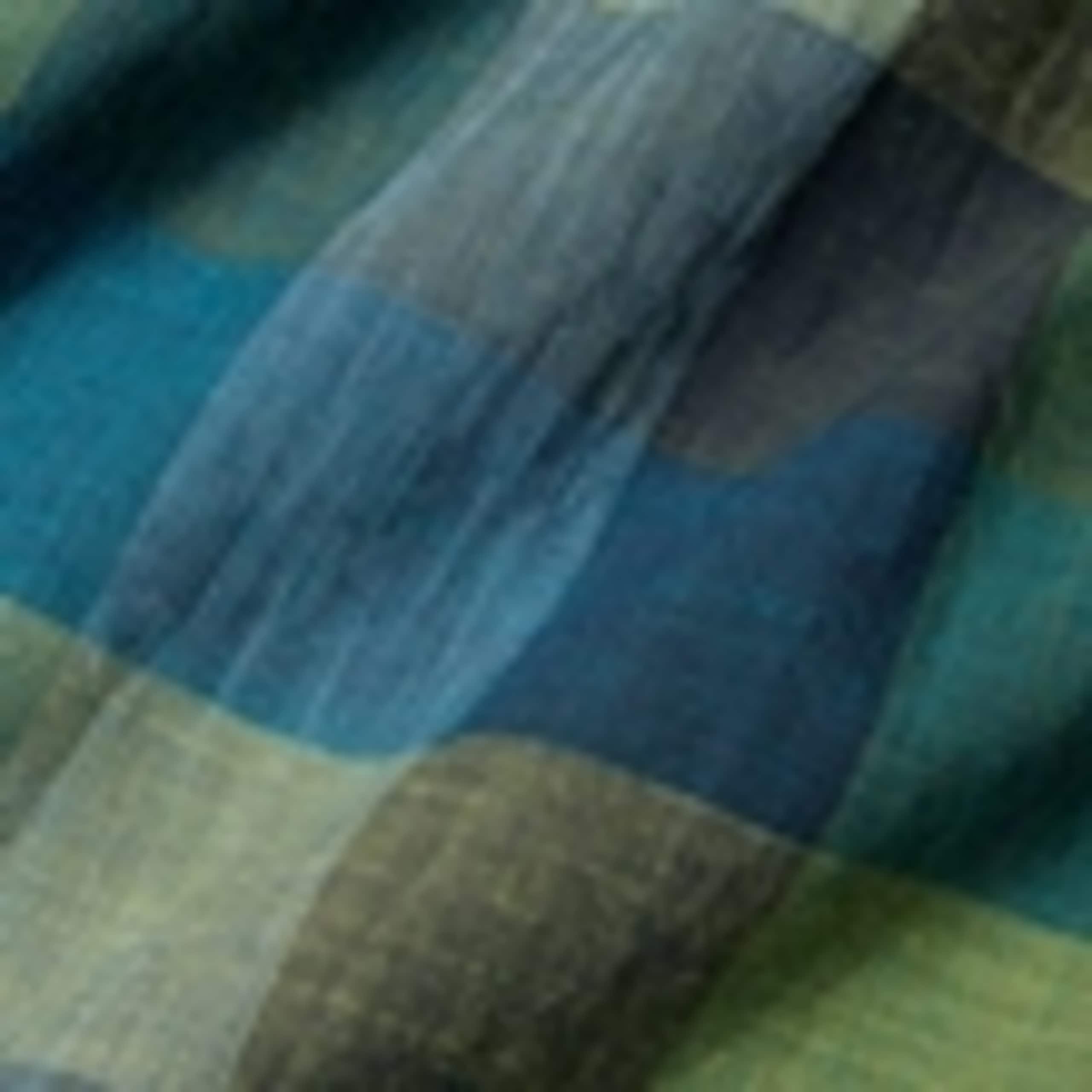 Cotton Checked Round Neck Midaxi Dress 5 of 5