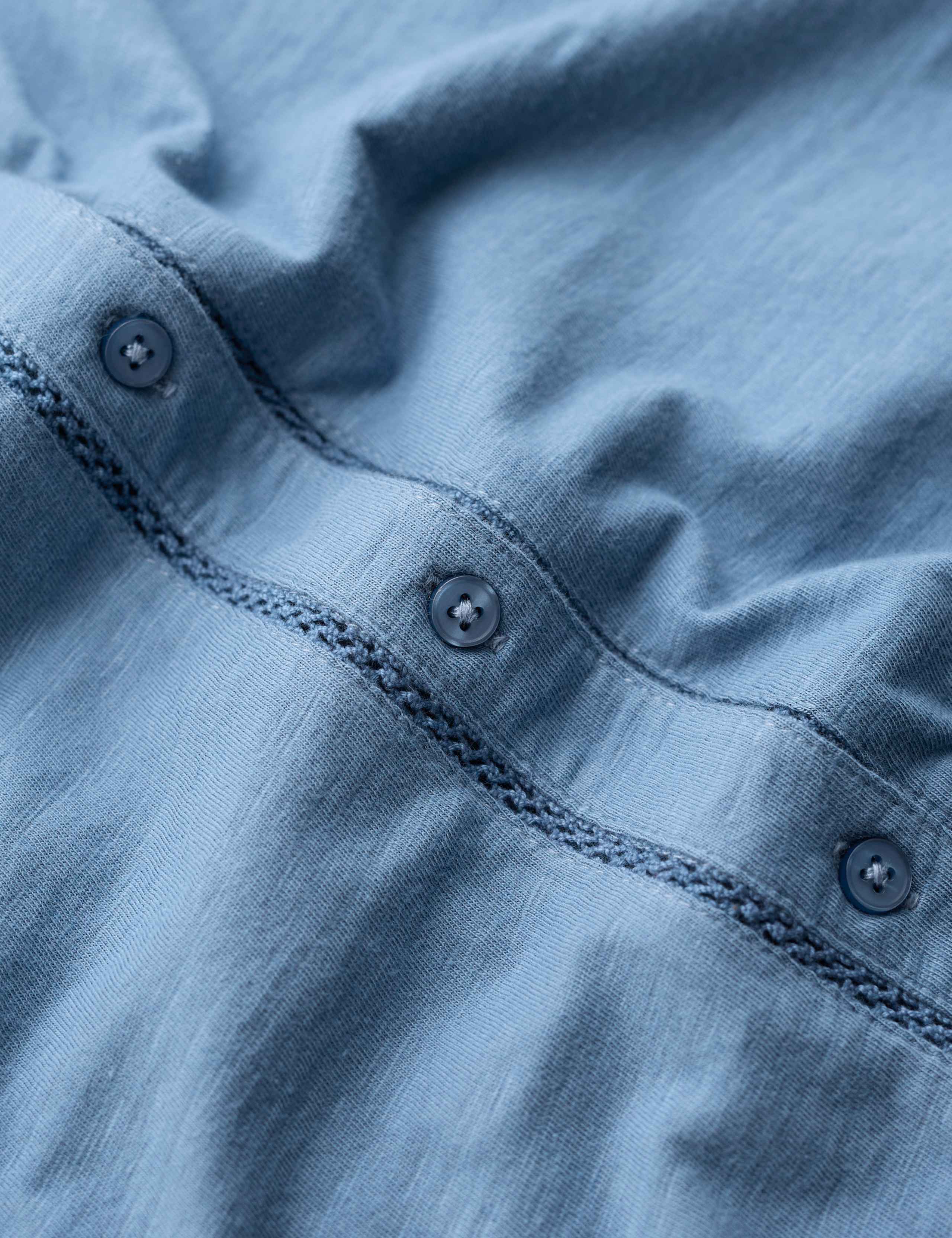 Pure Cotton Notch Neck Button Through Blouse 5 of 5
