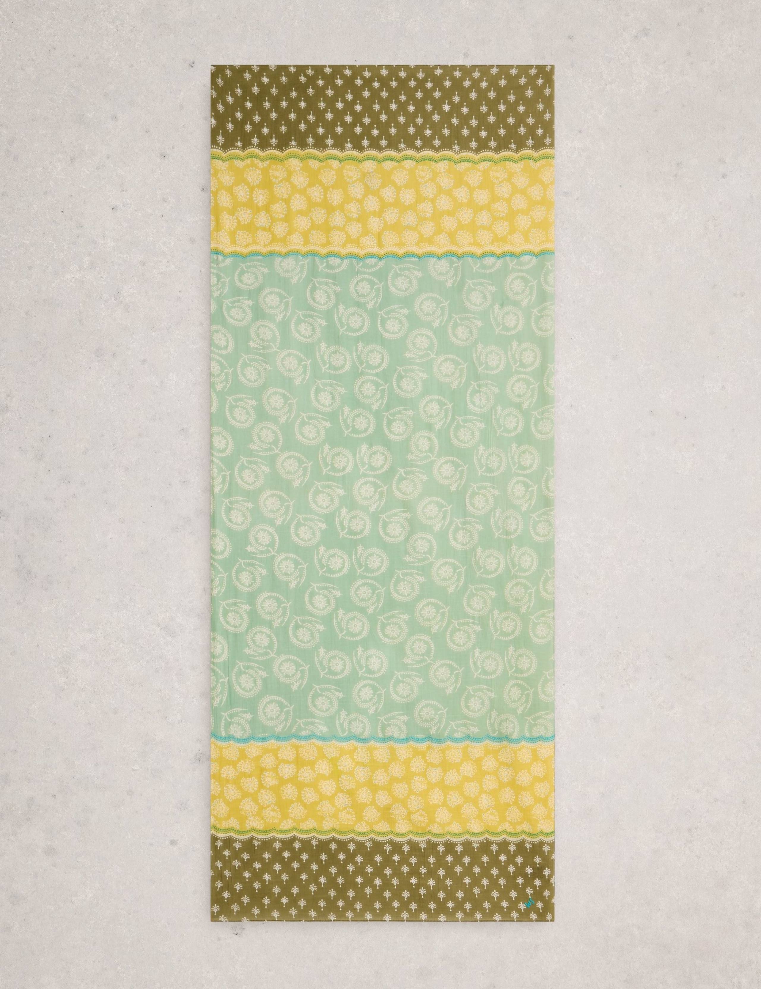 Cotton Blend Printed Scarf 2 of 3