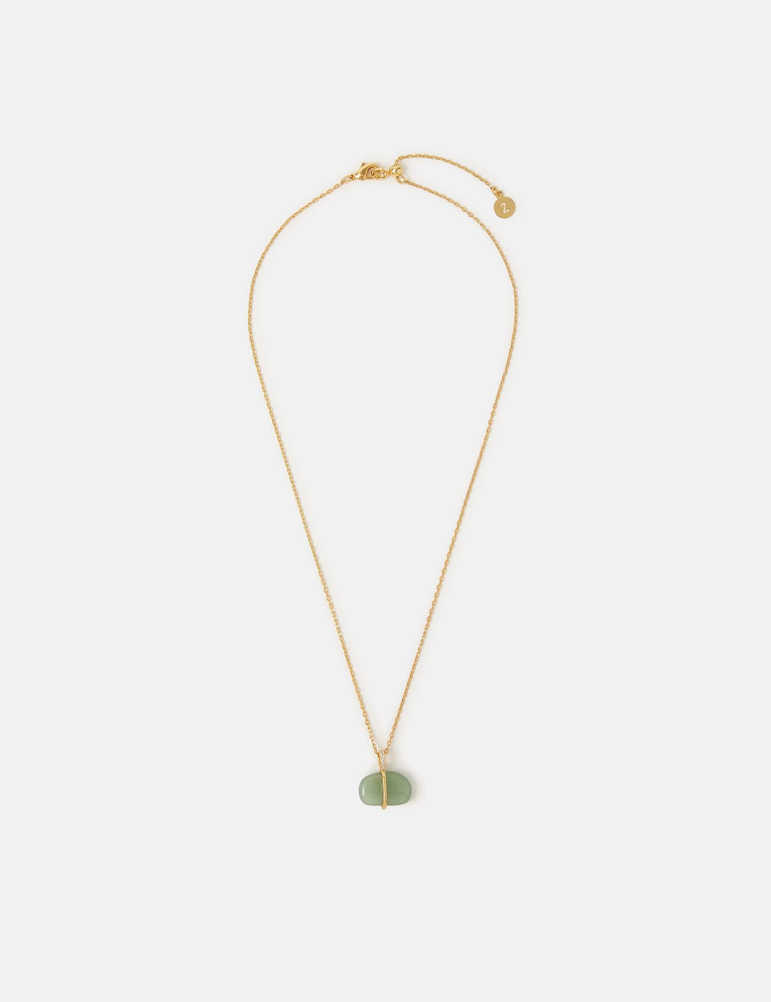 14ct Gold Plated Pebble Pendant Necklace 2 of 3