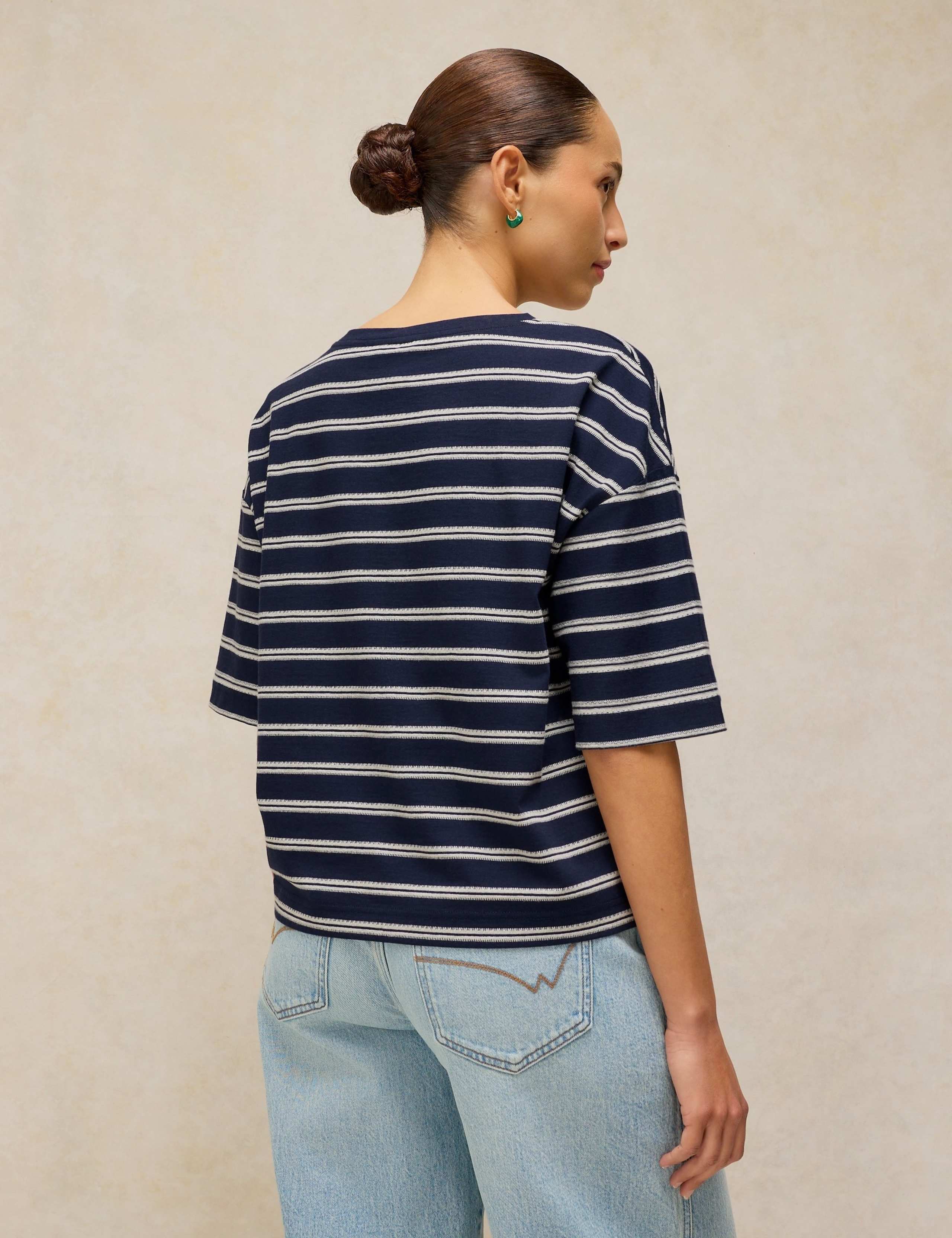 Pure Cotton Striped T-Shirt 4 of 6