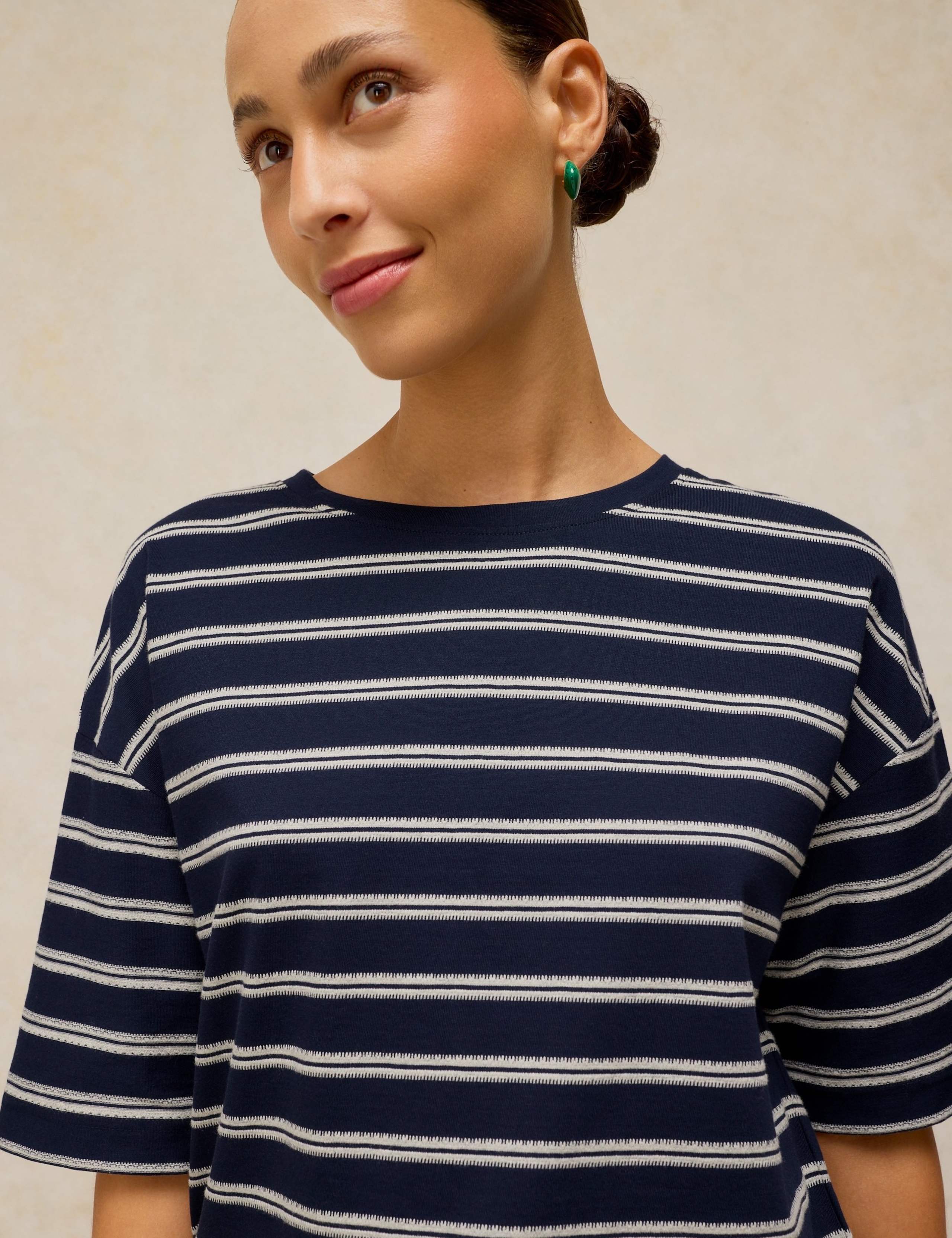 Pure Cotton Striped T-Shirt 5 of 6