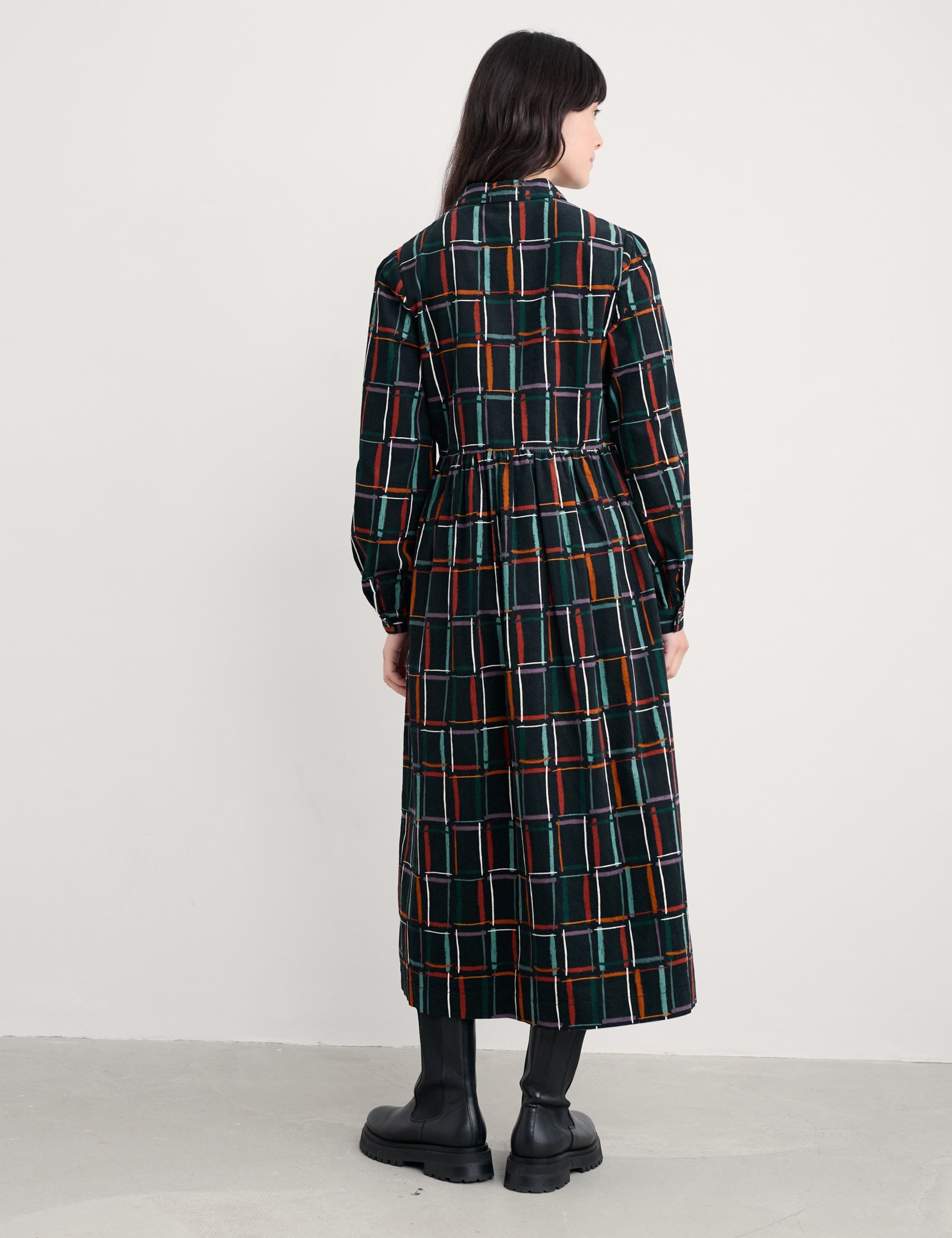 Pure Cotton Geometric Print Midi Shirt Dress 4 of 6