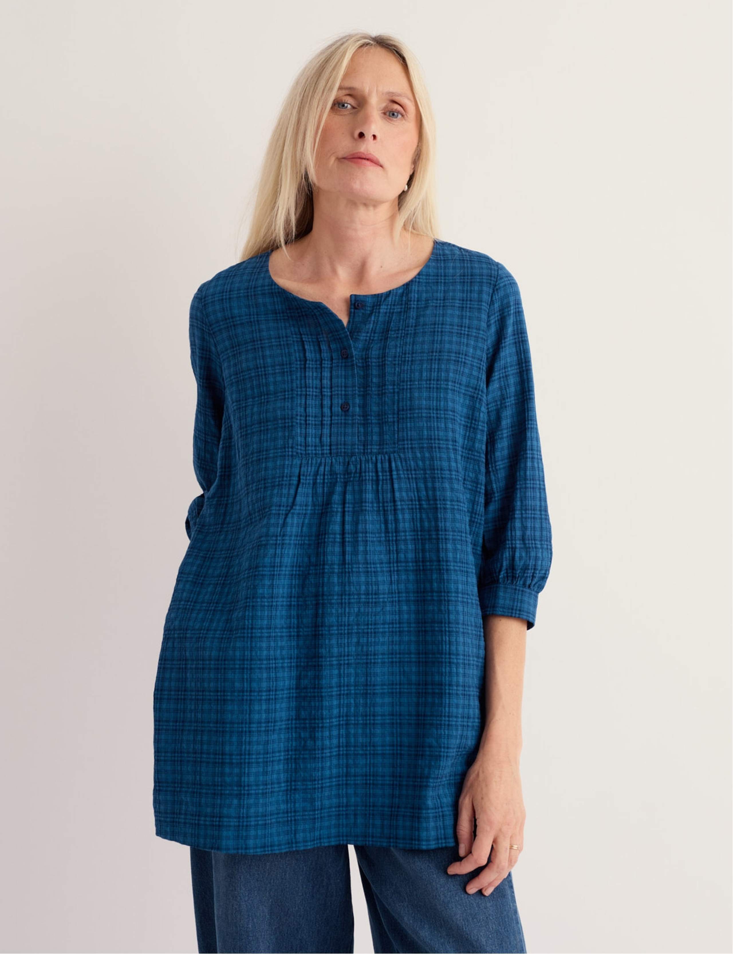 Cotton Rich Checked Tunic 3 of 5