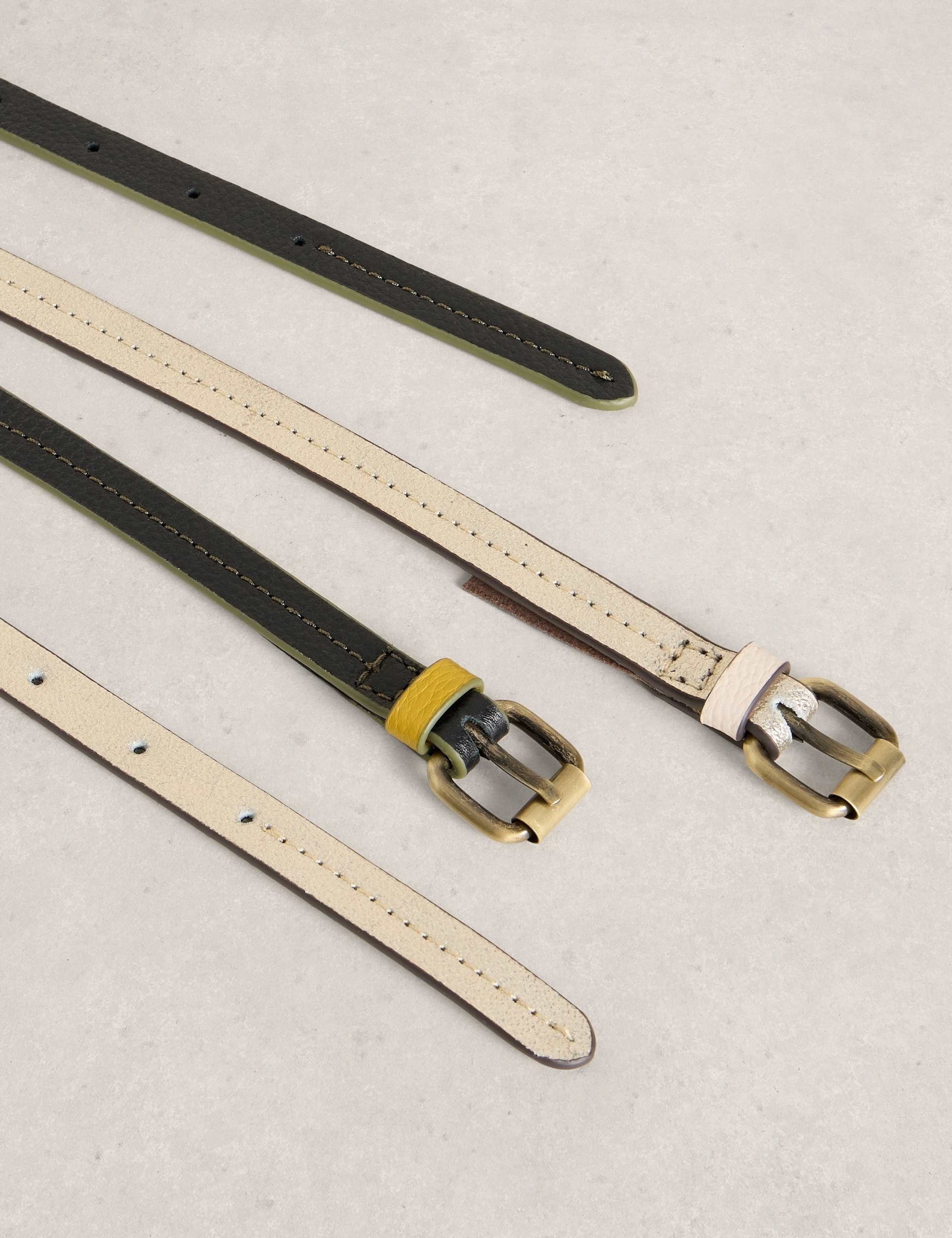 2 Pack Leather Jeans Belt 4 of 4
