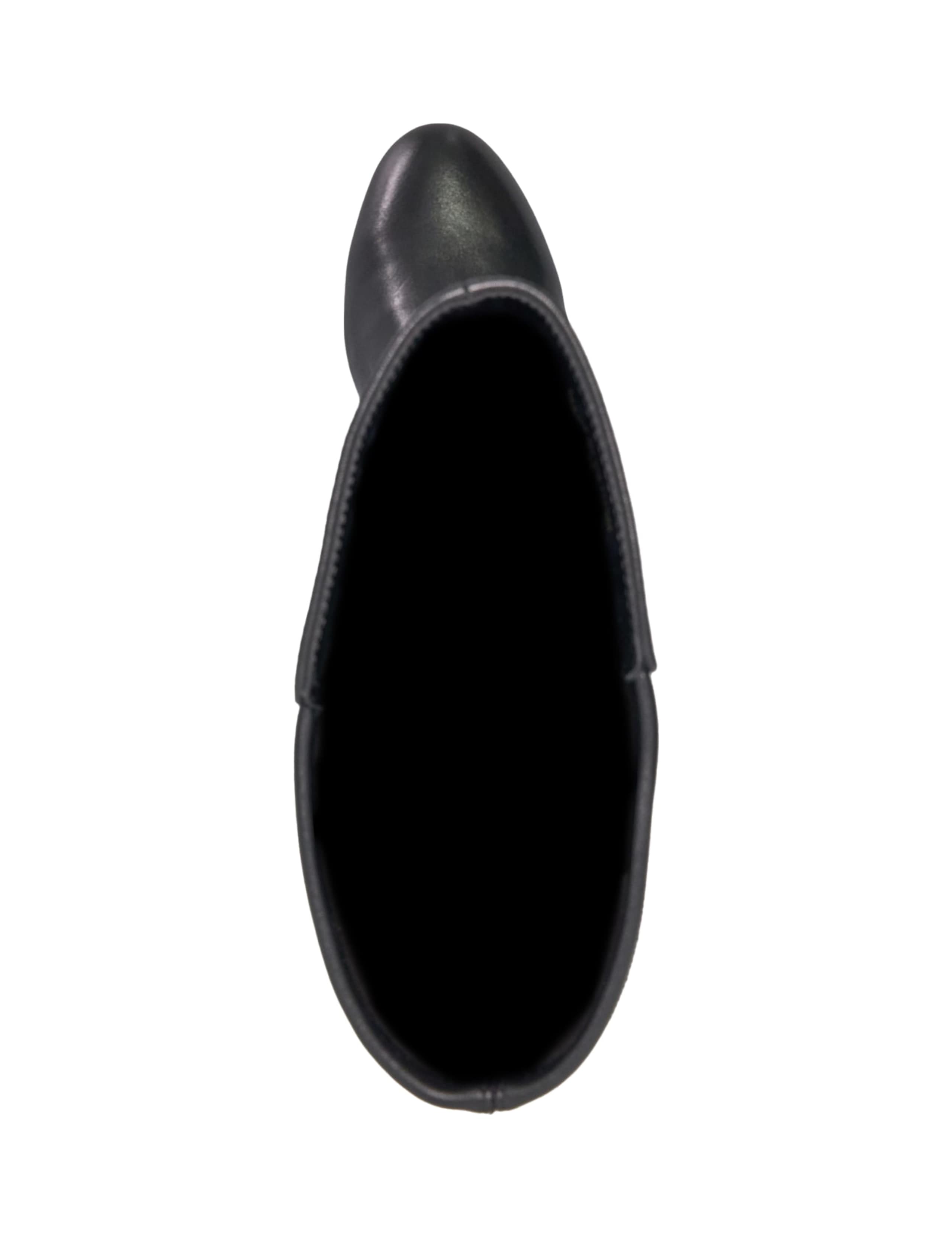 Leather Block Heel Knee High Boots 2 of 5