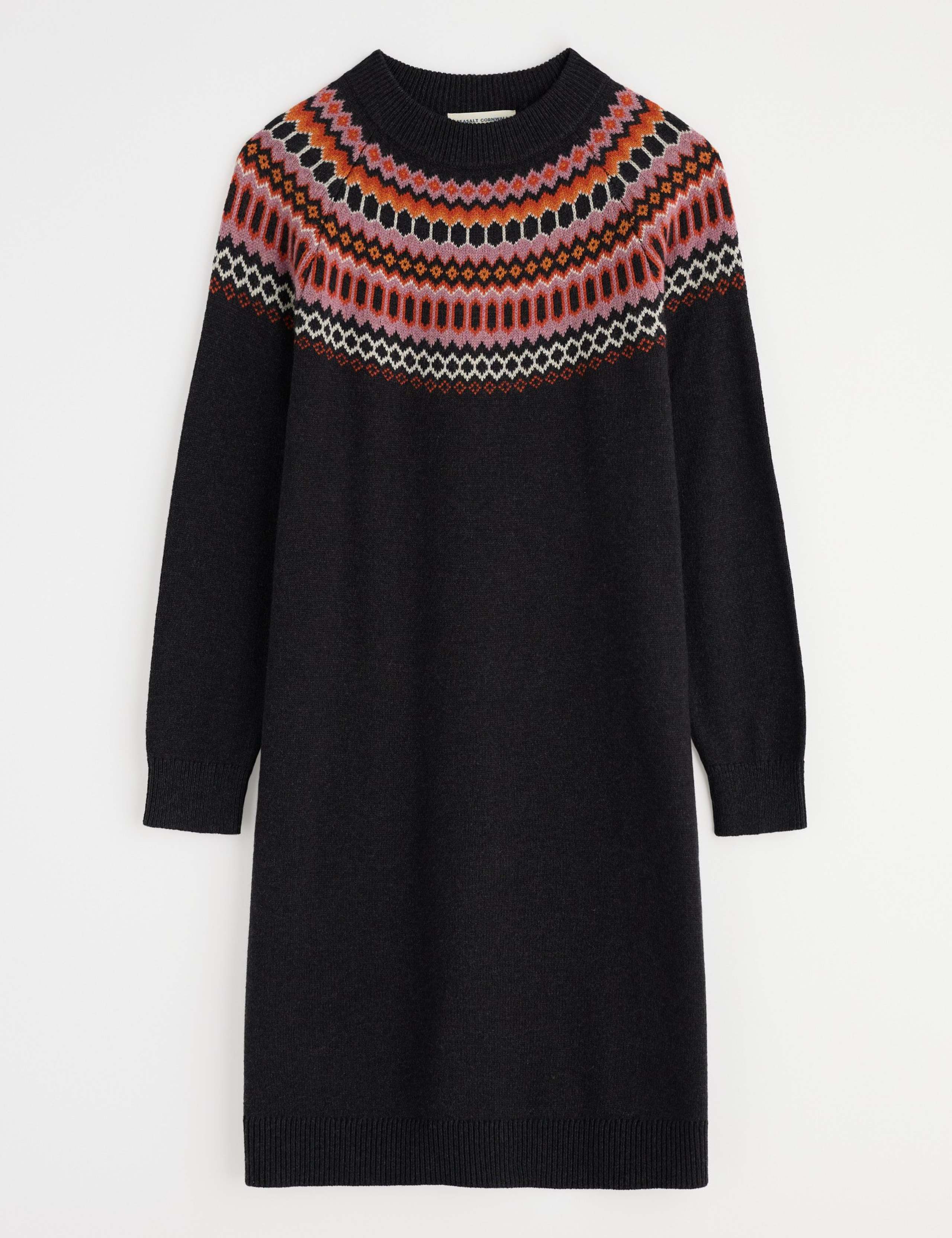 Cotton Blend Jacquard Jumper Dress with Wool 2 of 5