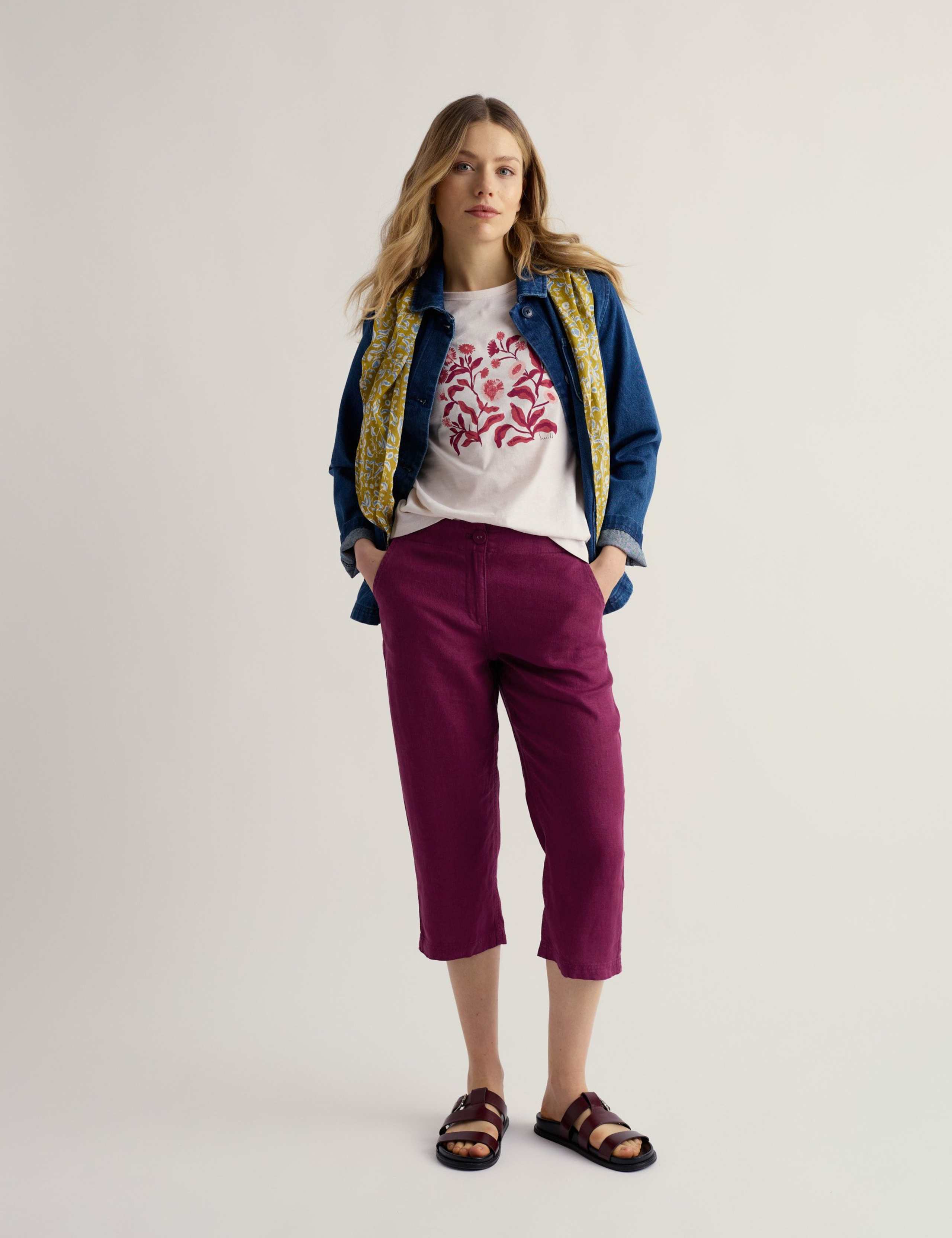 Pure Cotton Printed Crew Neck T-Shirt 1 of 5