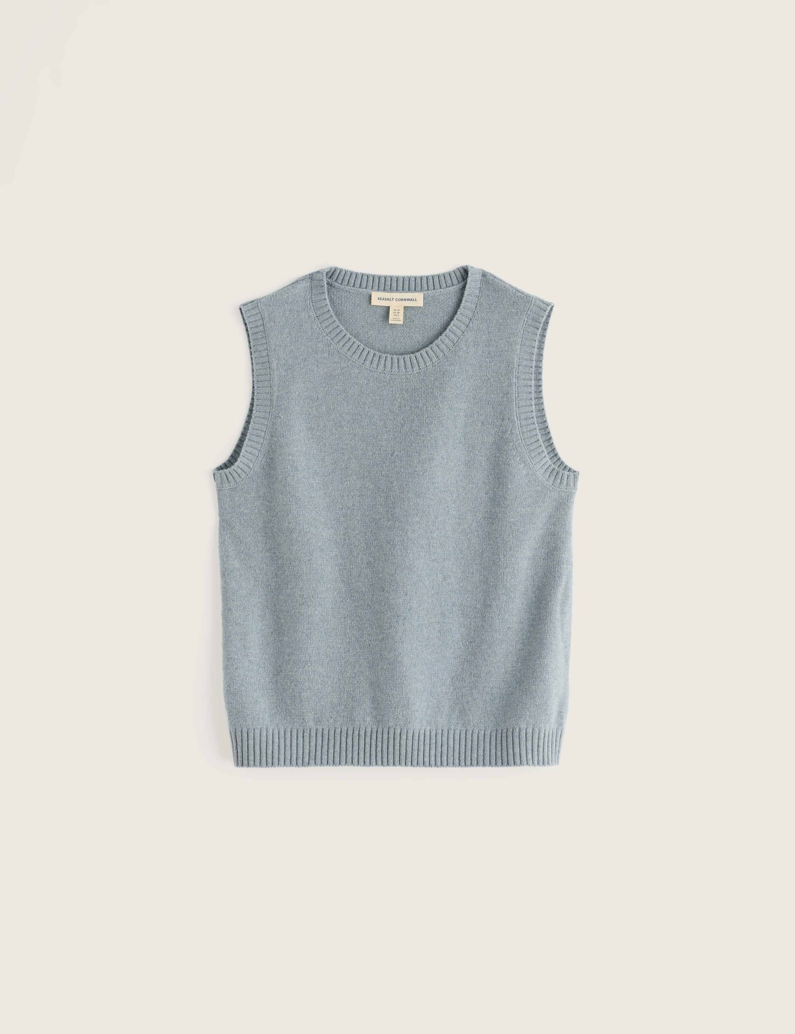 Merino Wool Rich Fitted Knitted Vest 2 of 5