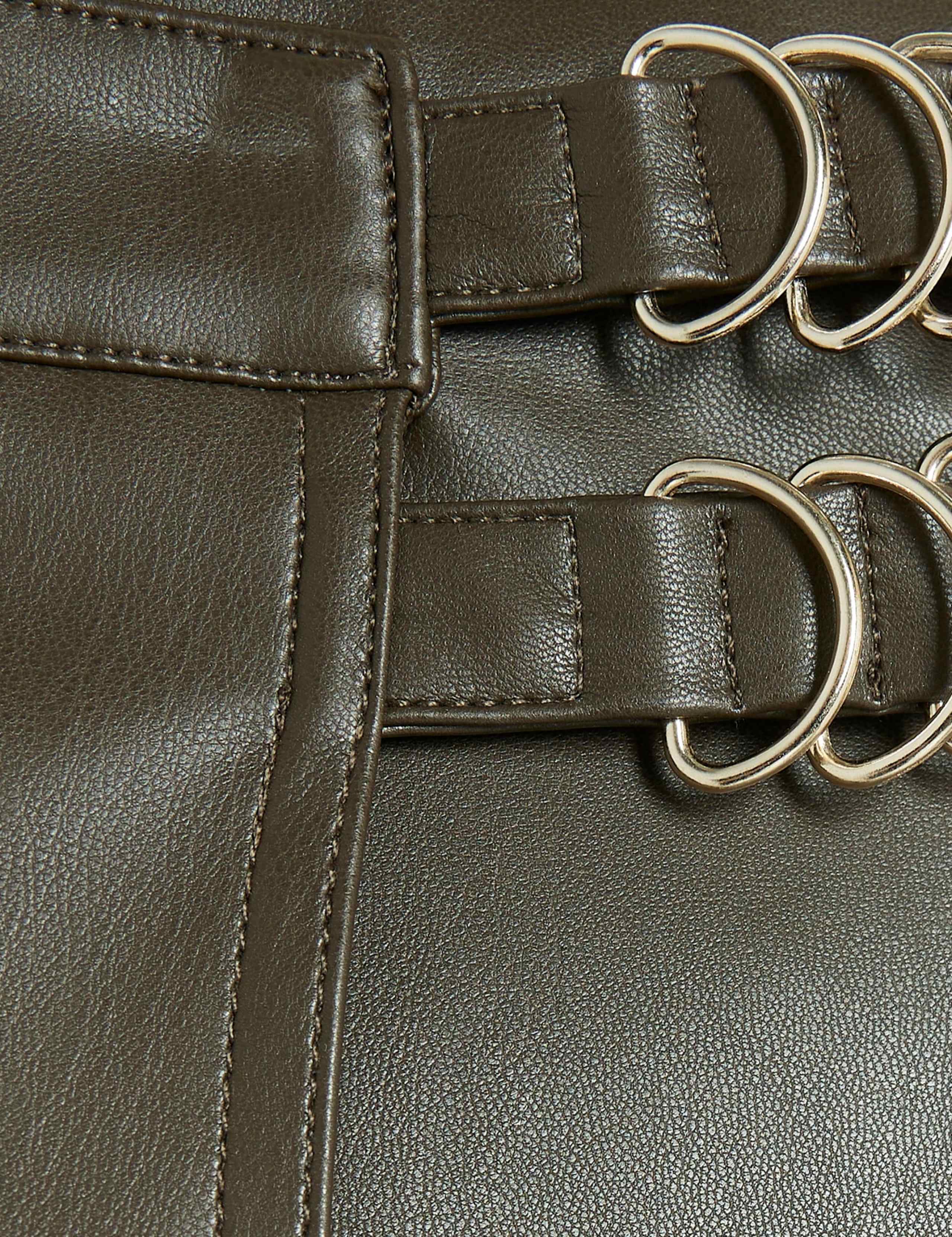 Leather Look Midi Wrap Skirt 2 of 2