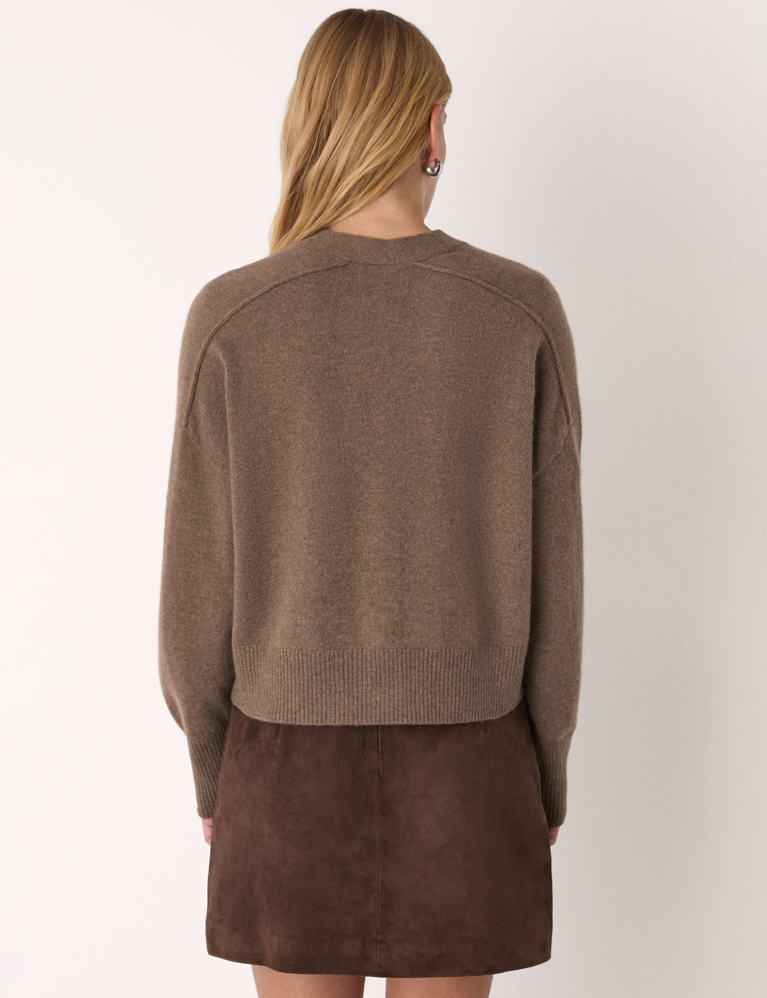 Pure Cashmere V-Neck Button Front Cardigan 3 of 4