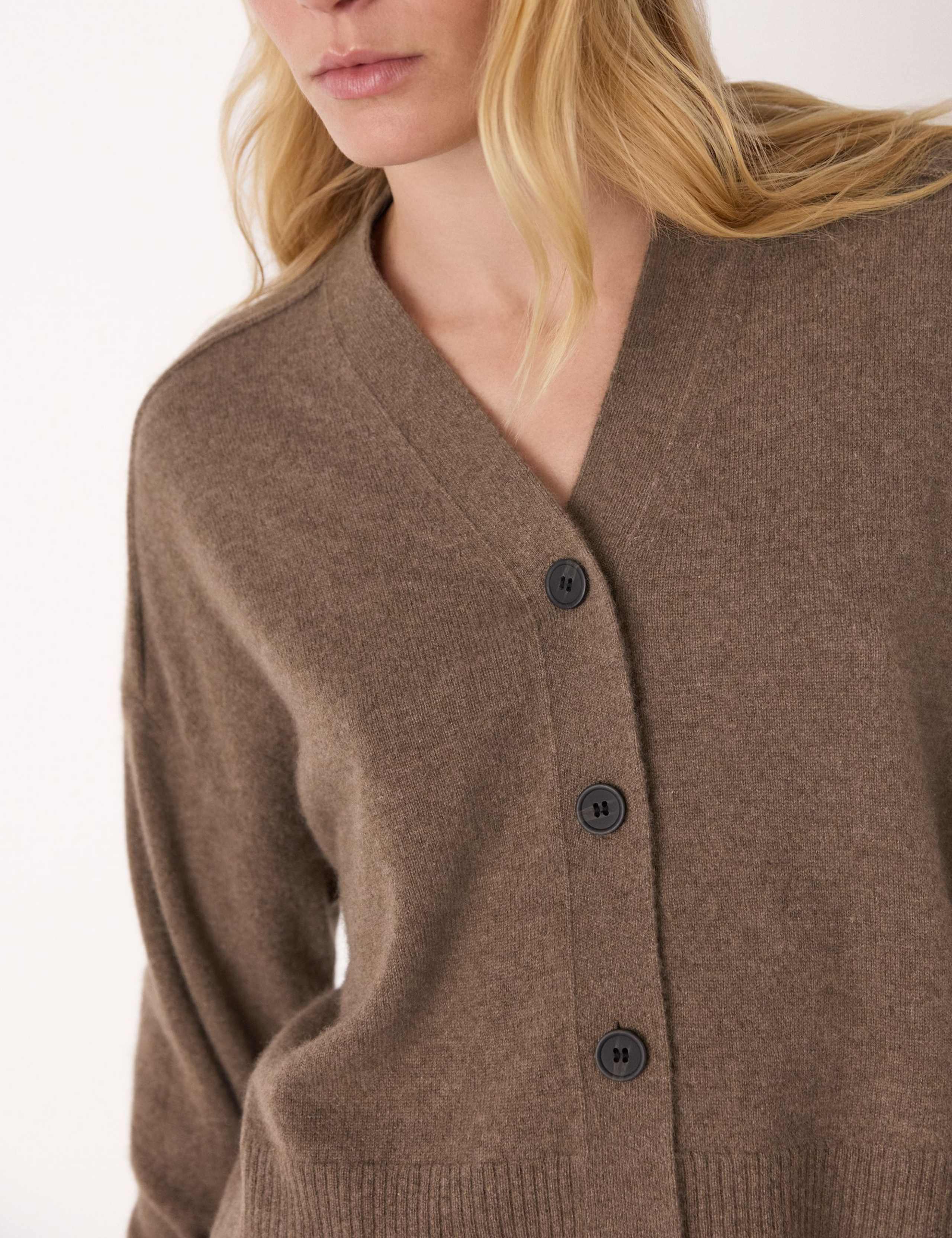 Pure Cashmere V-Neck Button Front Cardigan 4 of 4