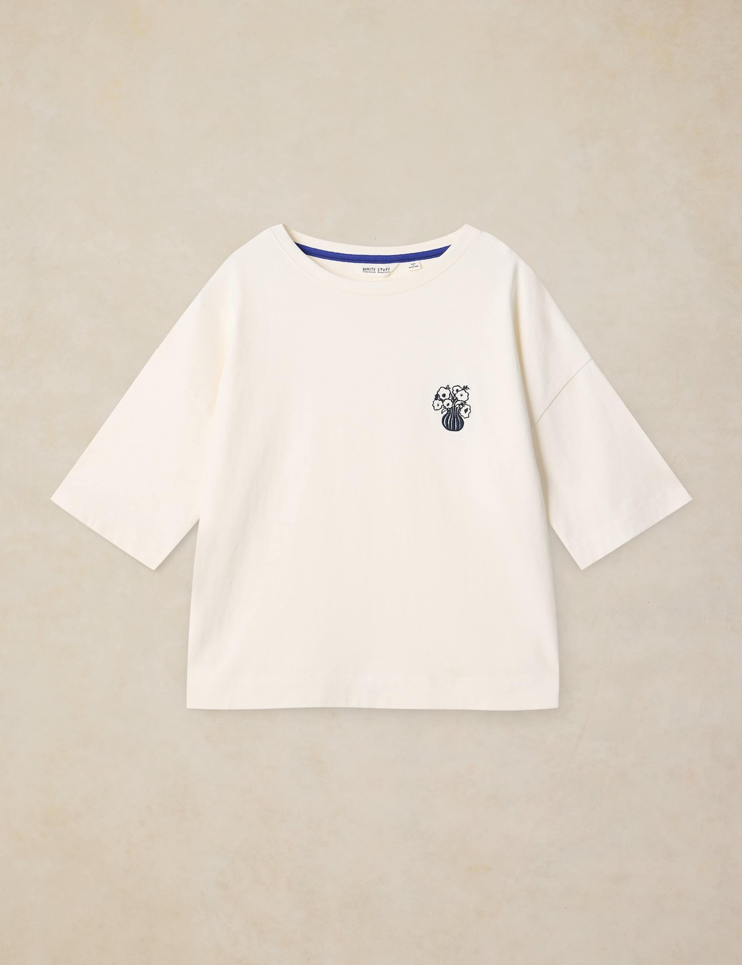 Pure Cotton Embellished T-Shirt 2 of 6