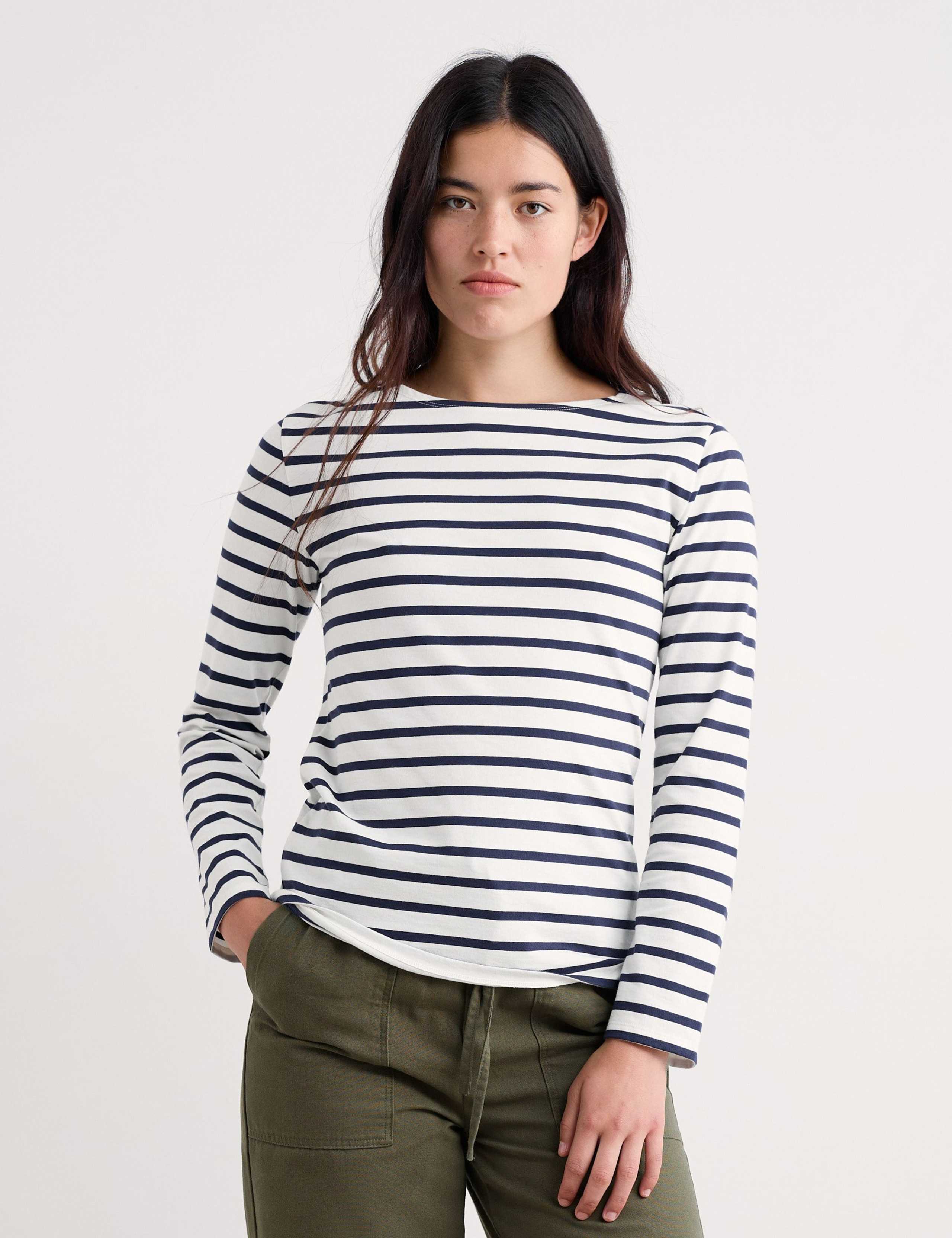 Pure Cotton Striped Top 3 of 5