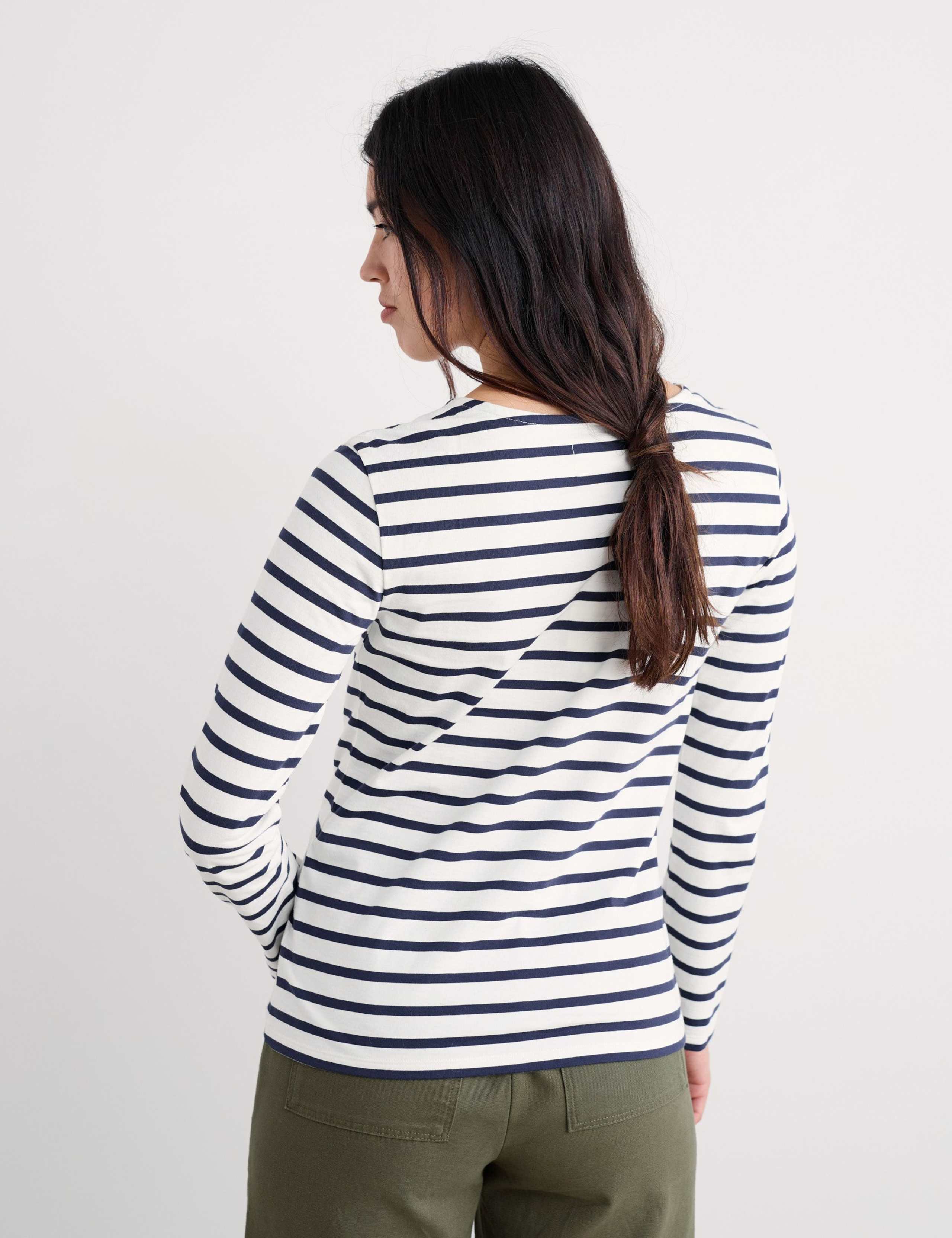 Pure Cotton Striped Top 4 of 5