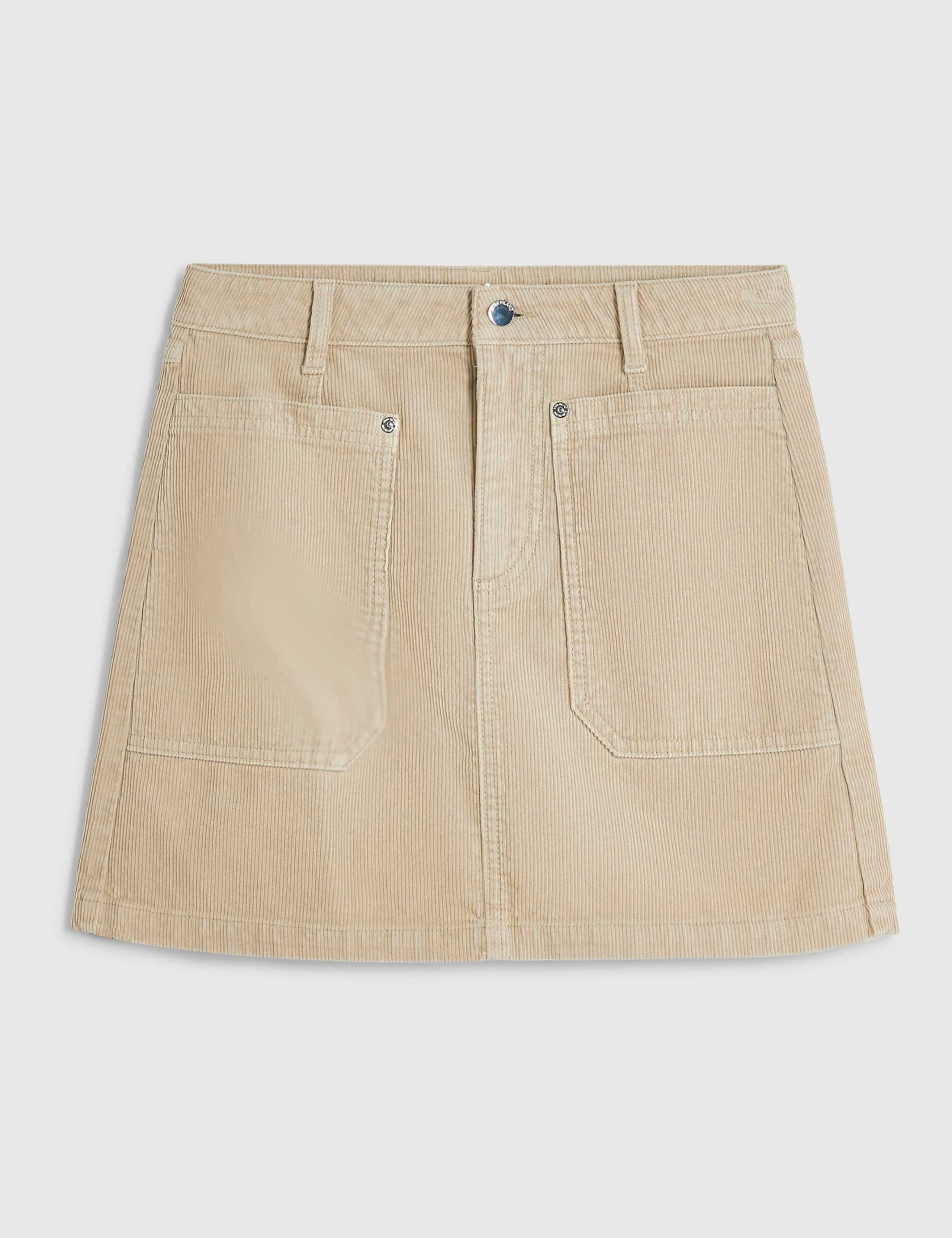 Cord Textured Midi Pencil Skirt 2 of 6