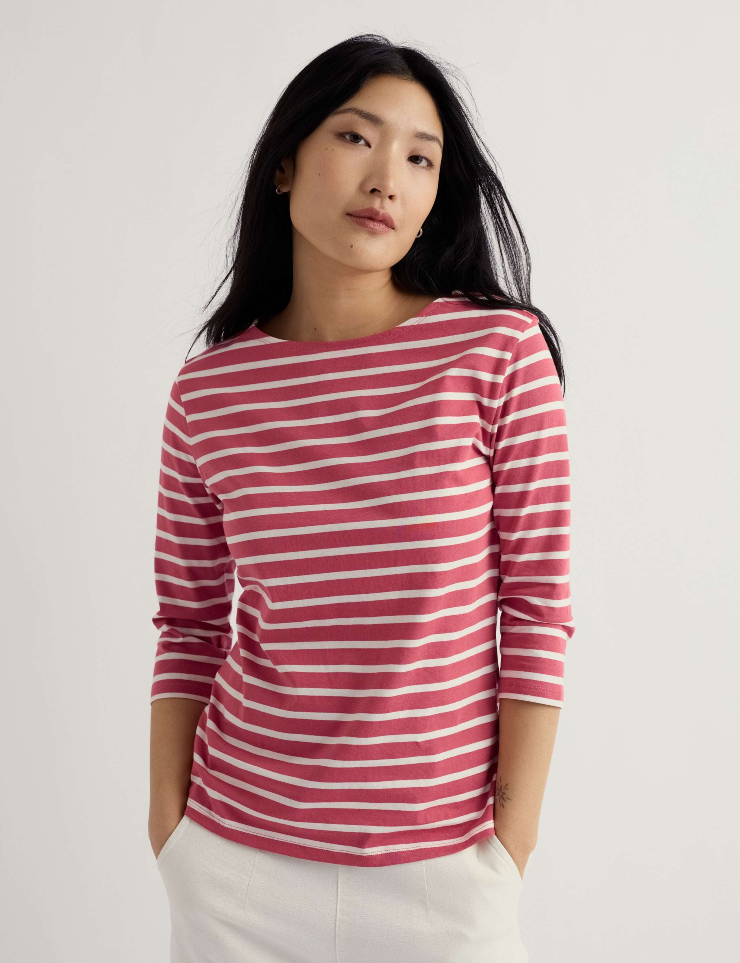 Pure Cotton Striped Top 3 of 5