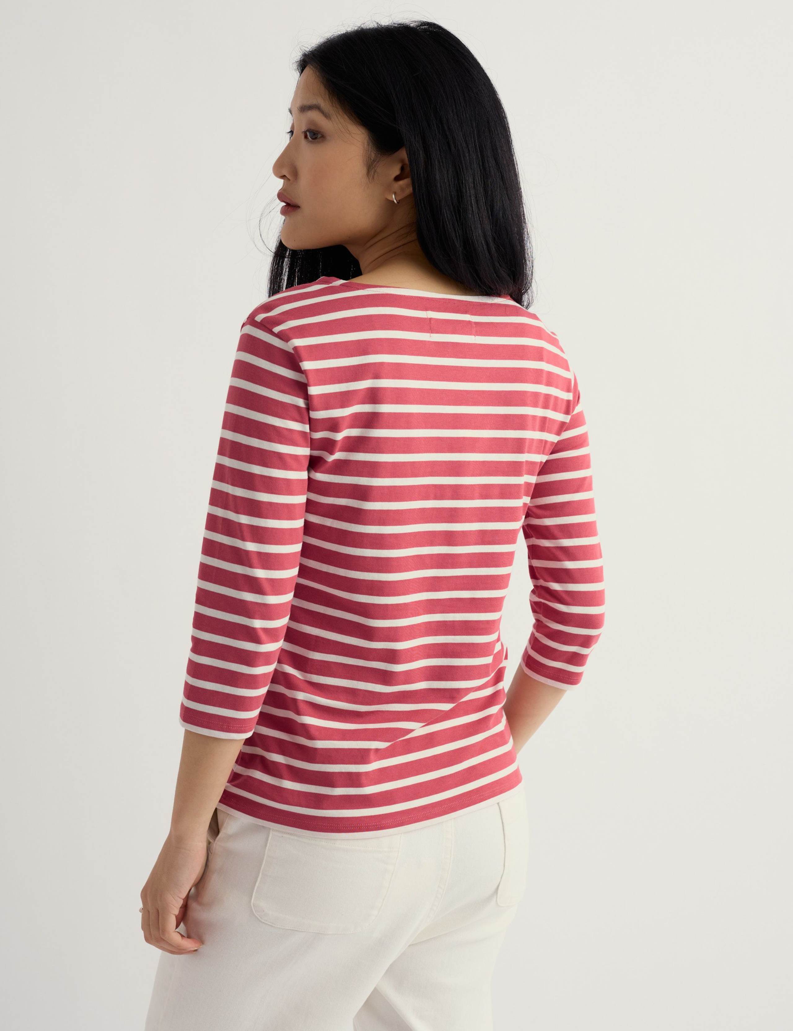 Pure Cotton Striped Top 4 of 5