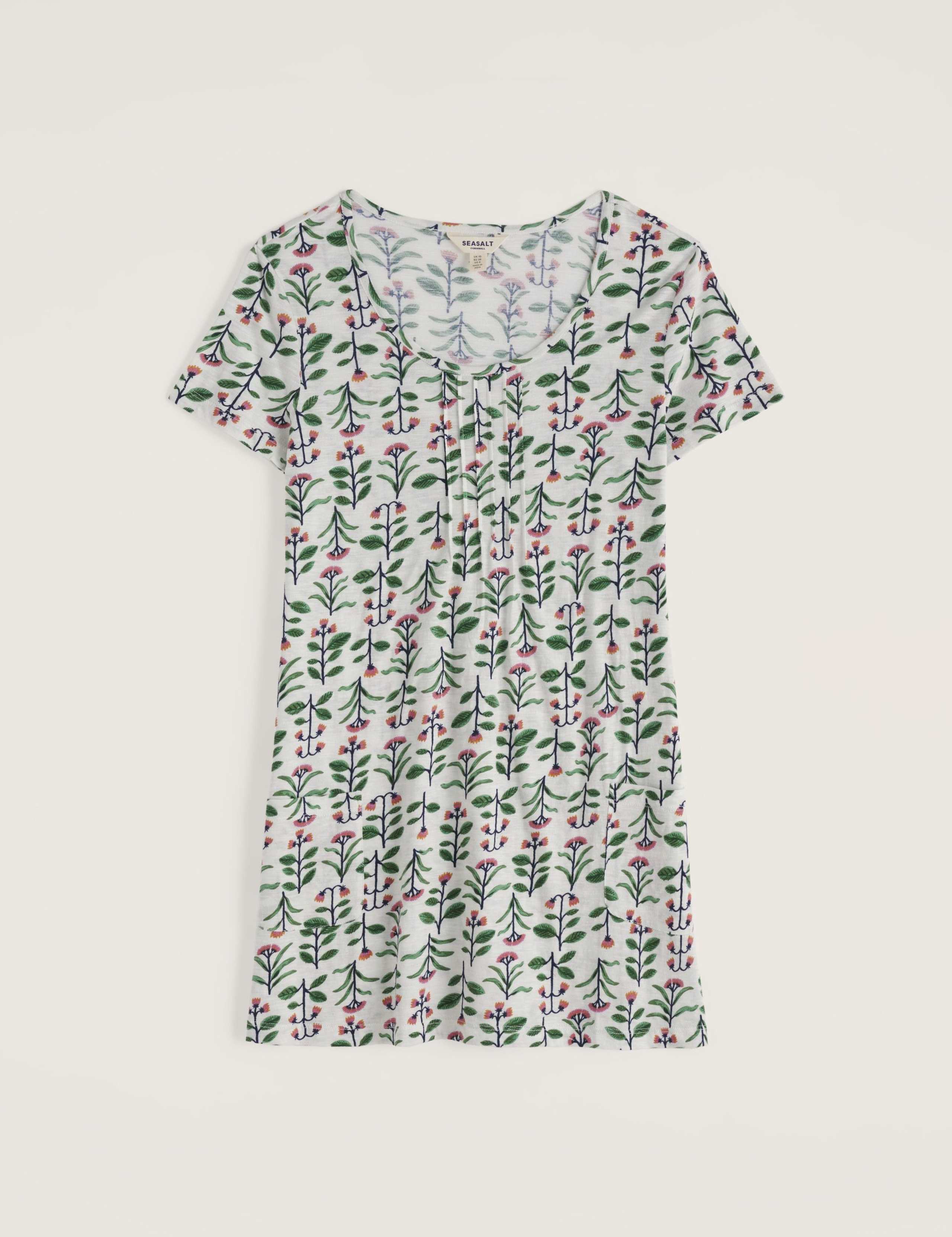 Pure Cotton Floral Relaxed Tunic 2 of 5