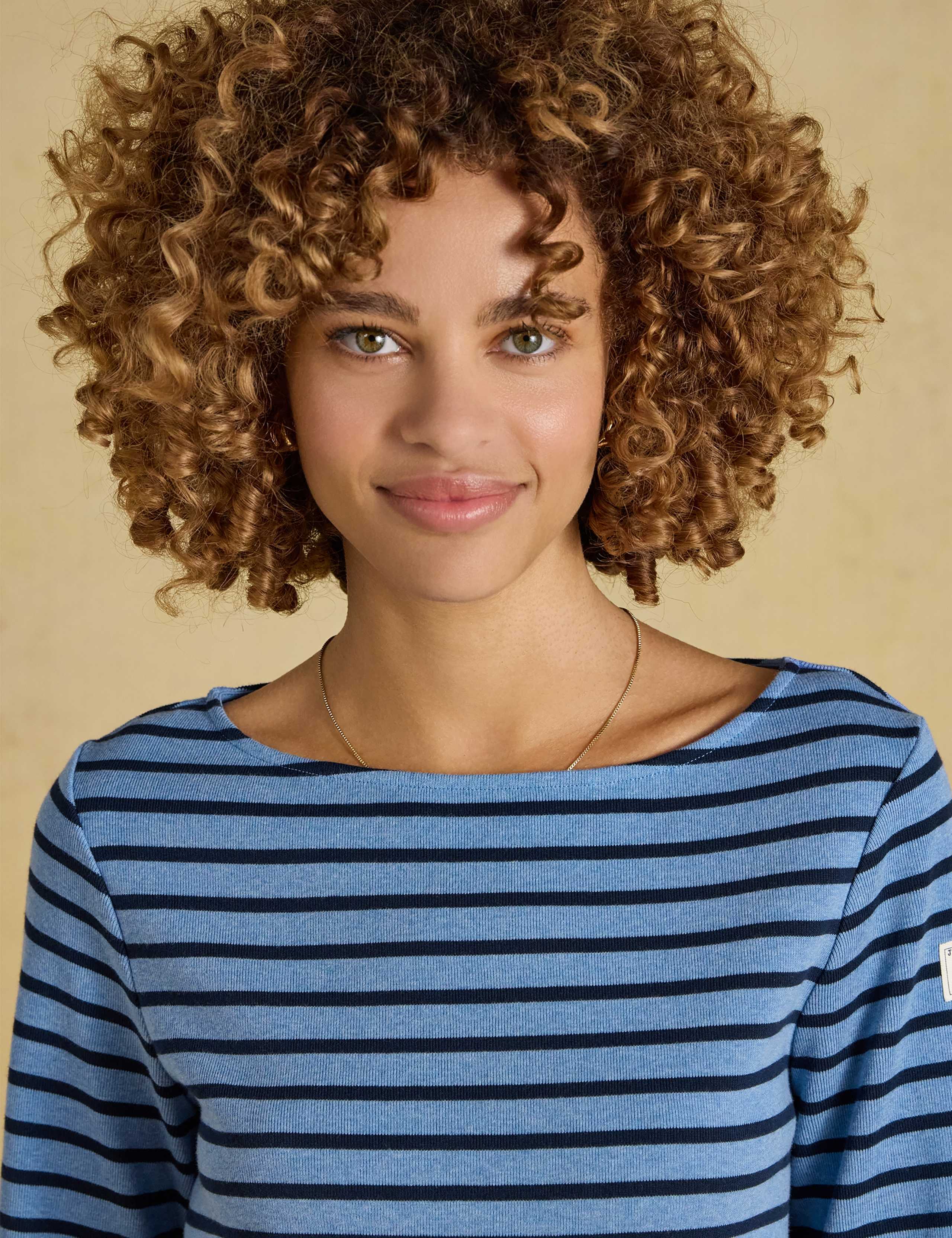Pure Cotton Striped Boat Neck Relaxed Top 8 of 9