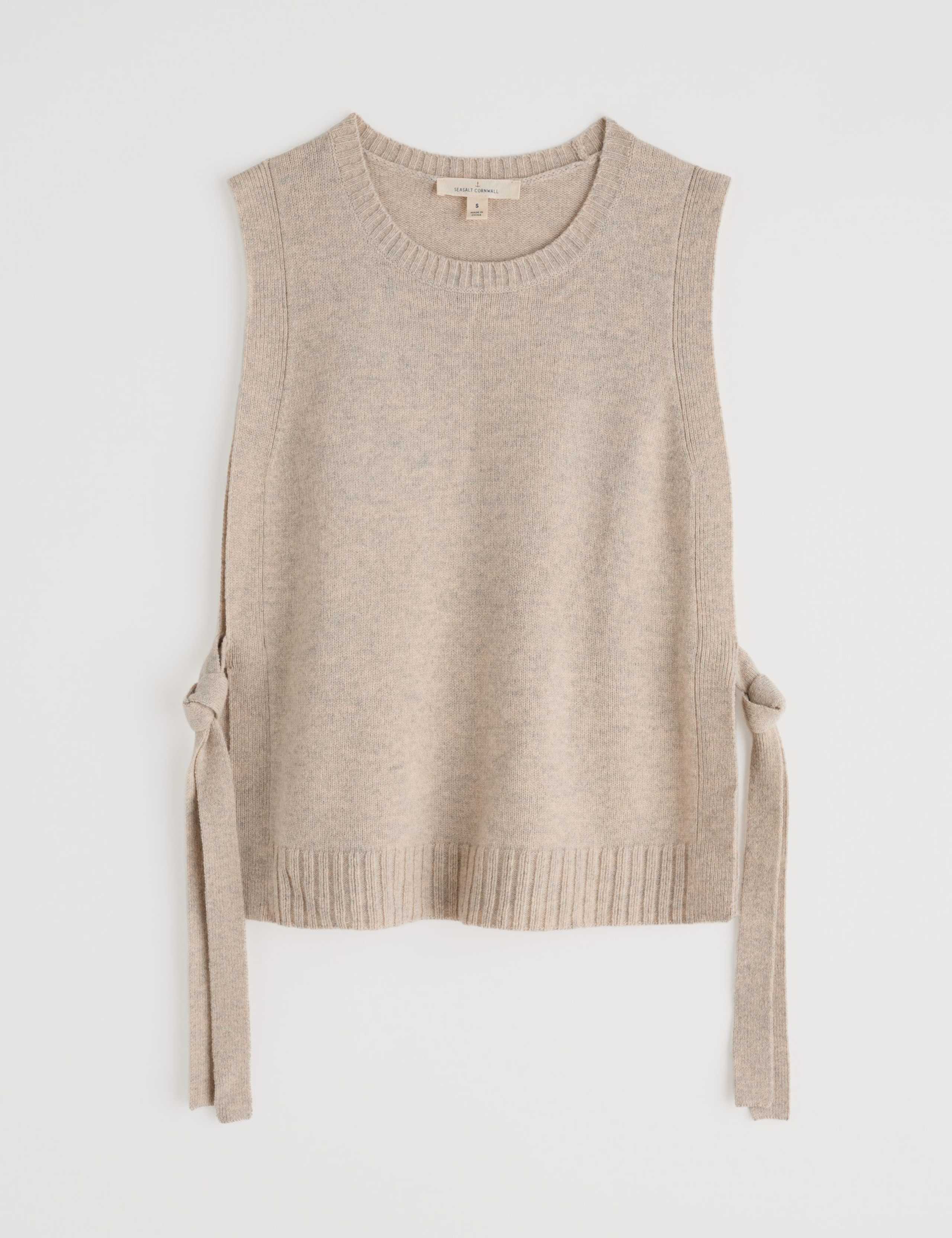 Sea Aster Round Neck Knitted Vest 2 of 5