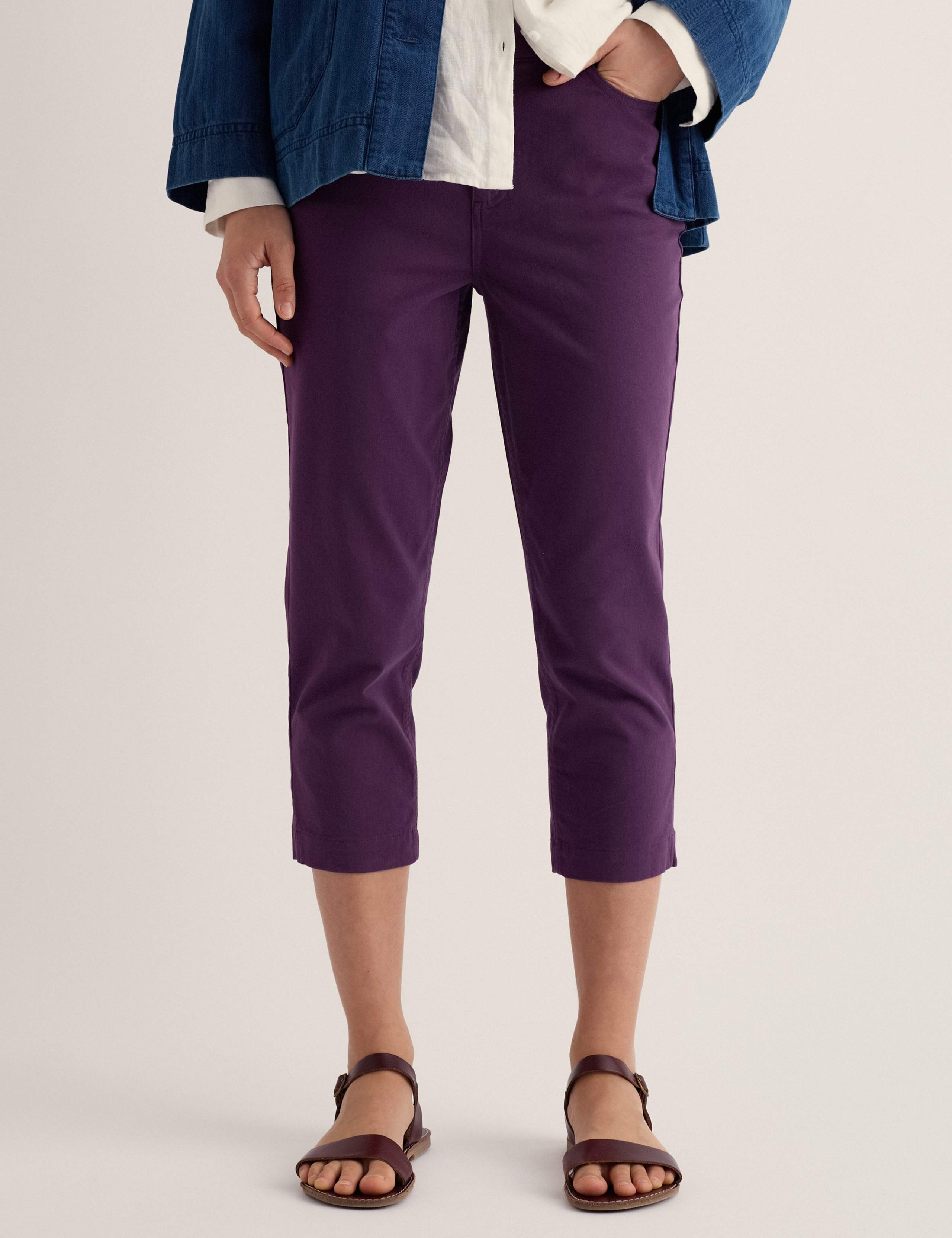 Cotton Rich Slim Fit Cropped Chinos 5 of 5