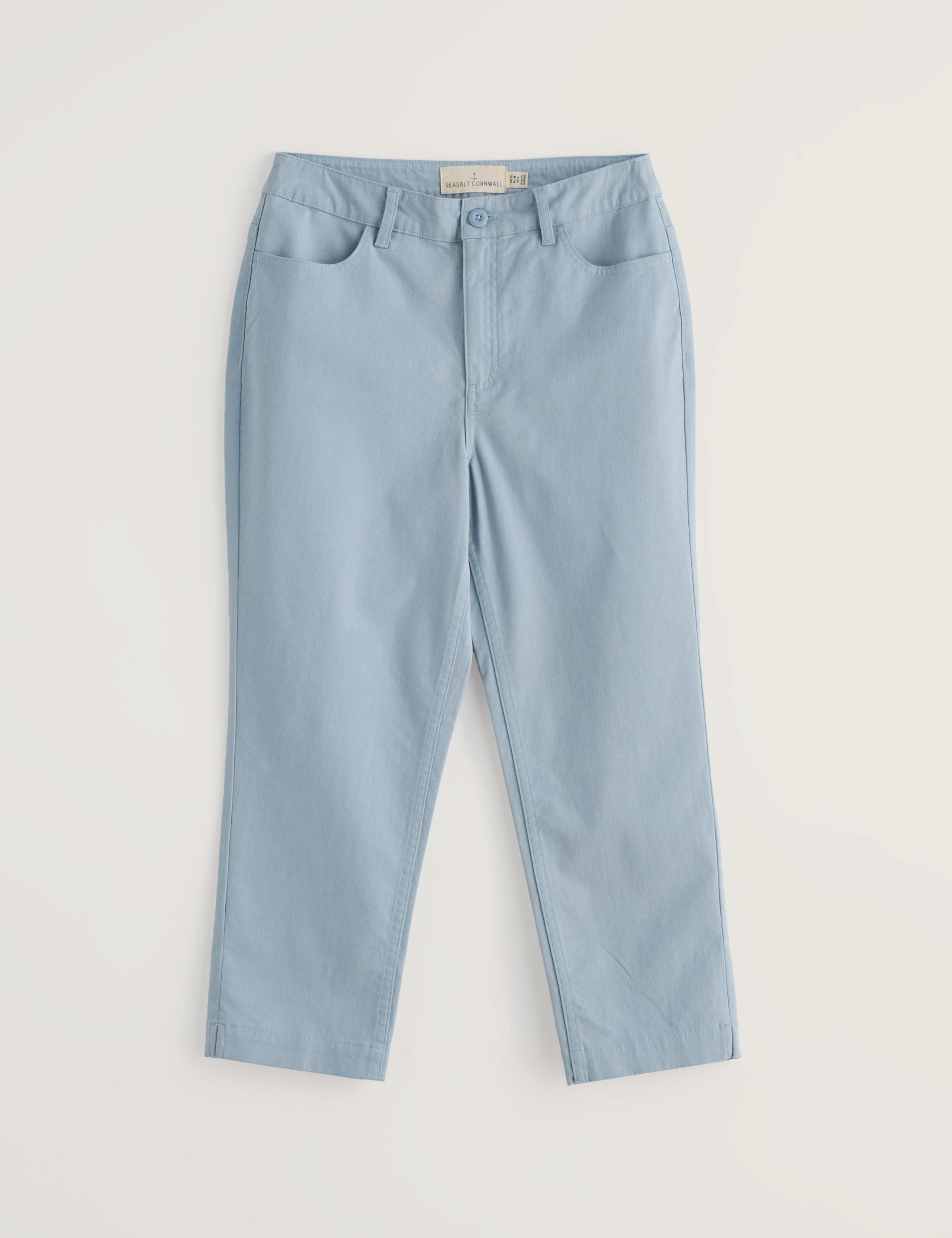 Cotton Rich Slim Fit Cropped Chinos 2 of 5