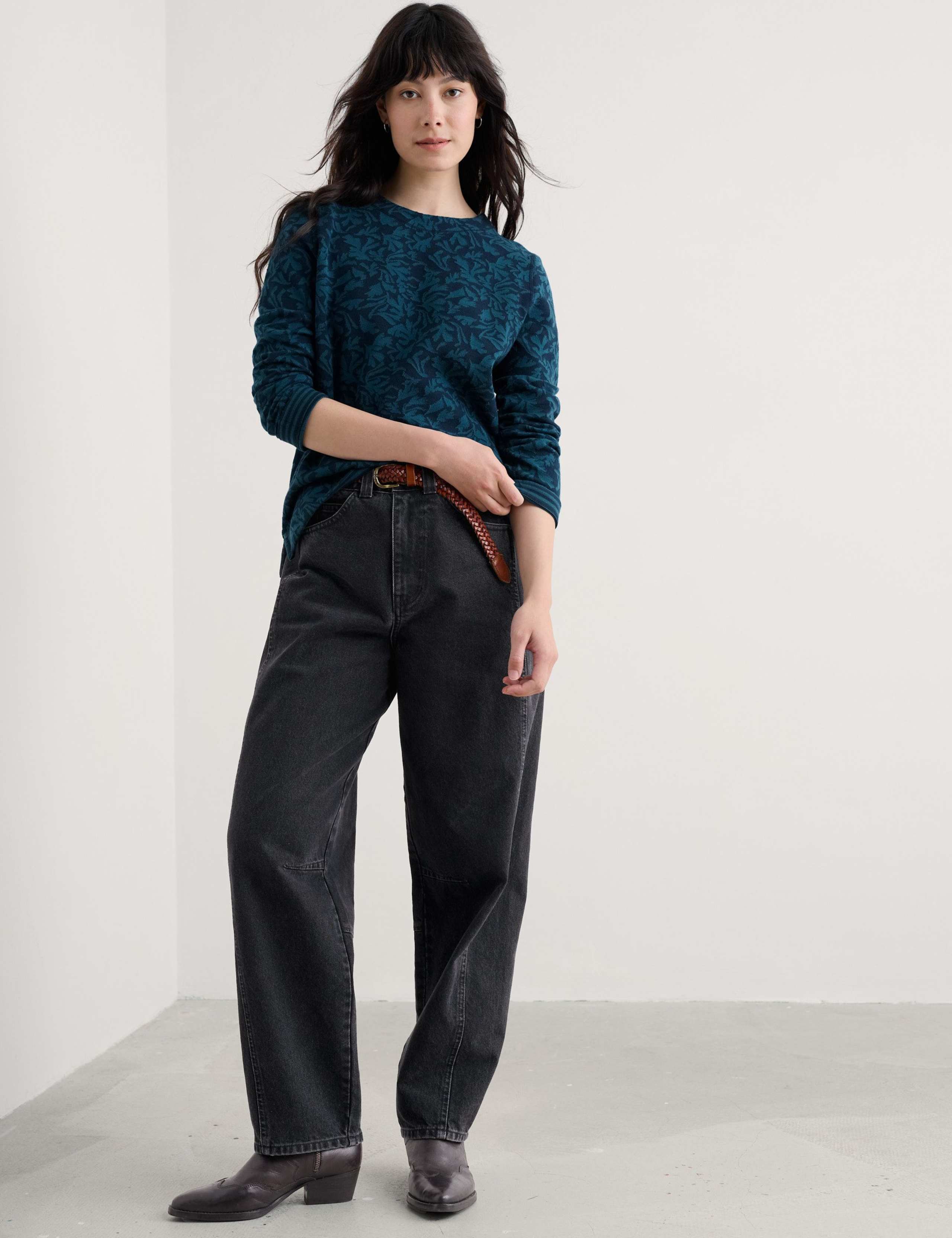 Cotton Rich Floral Print Top 3 of 5