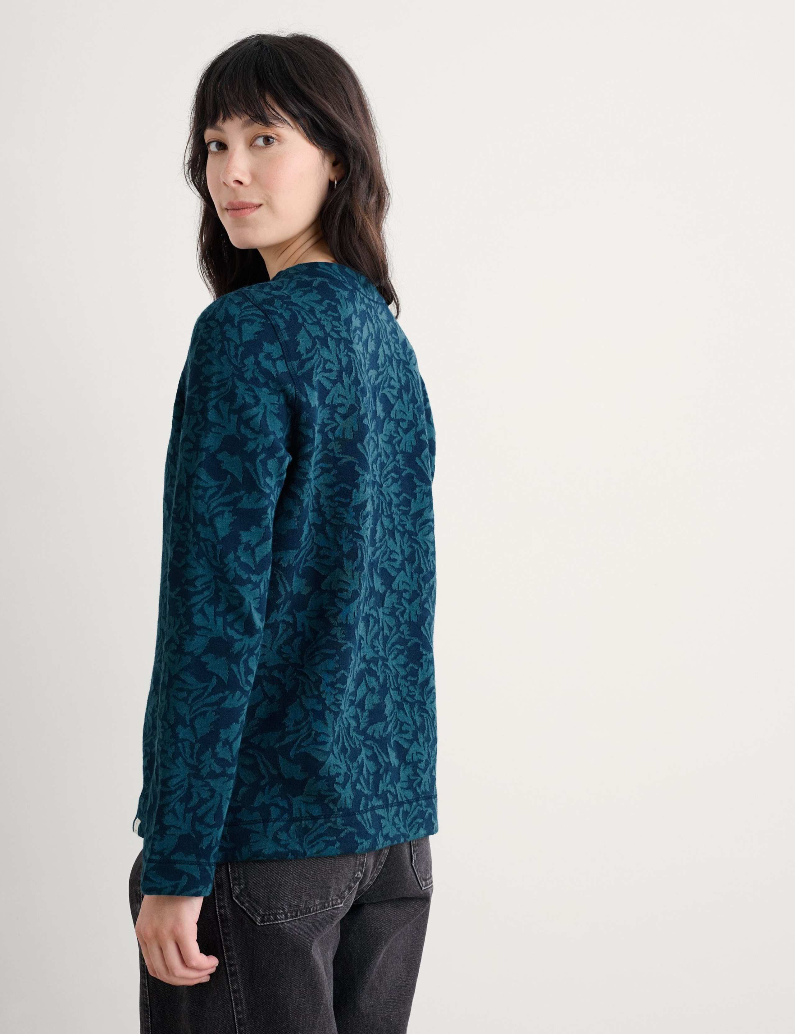 Cotton Rich Floral Print Top 4 of 5