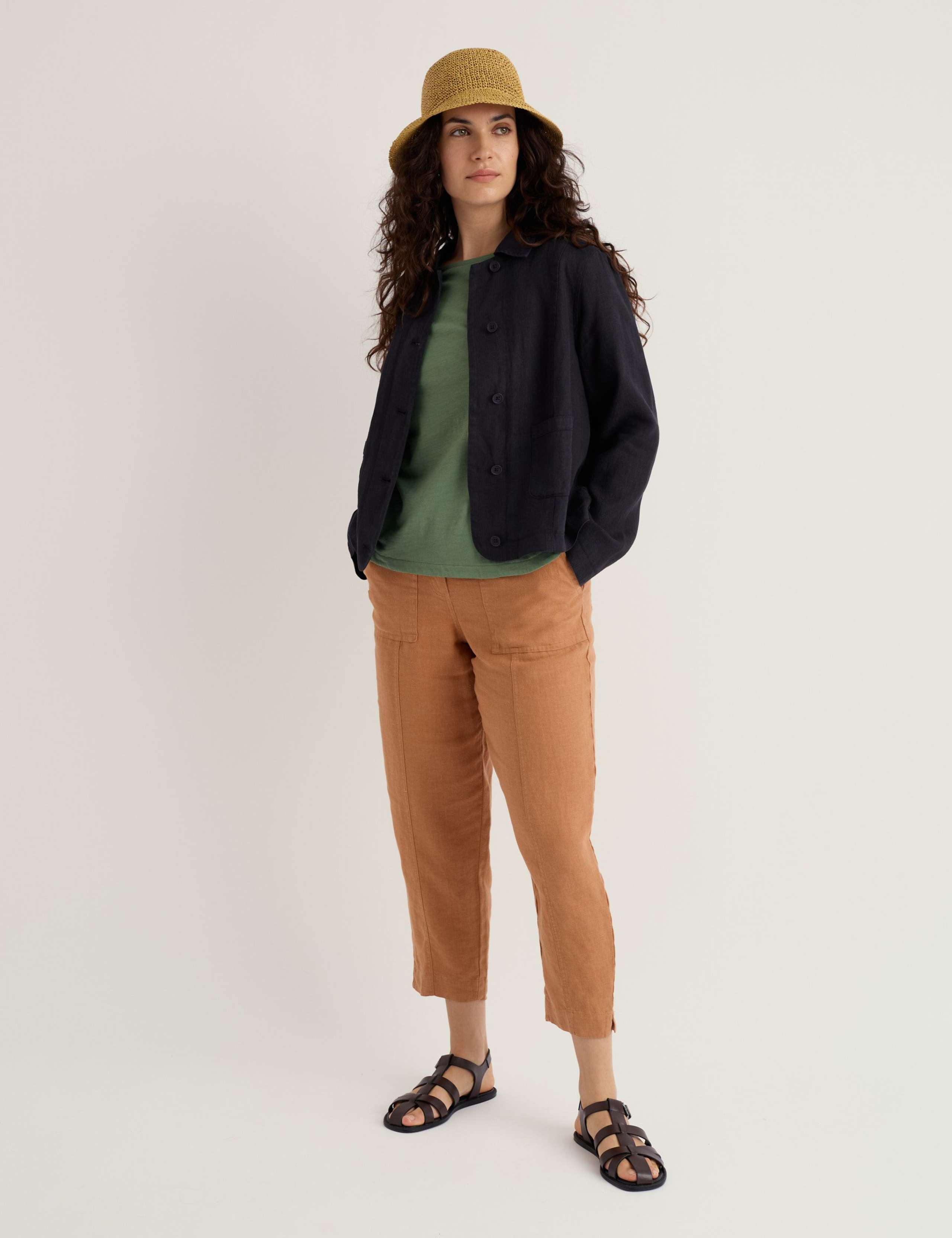 Pure Linen Relaxed Lightweight Jacket 1 of 5