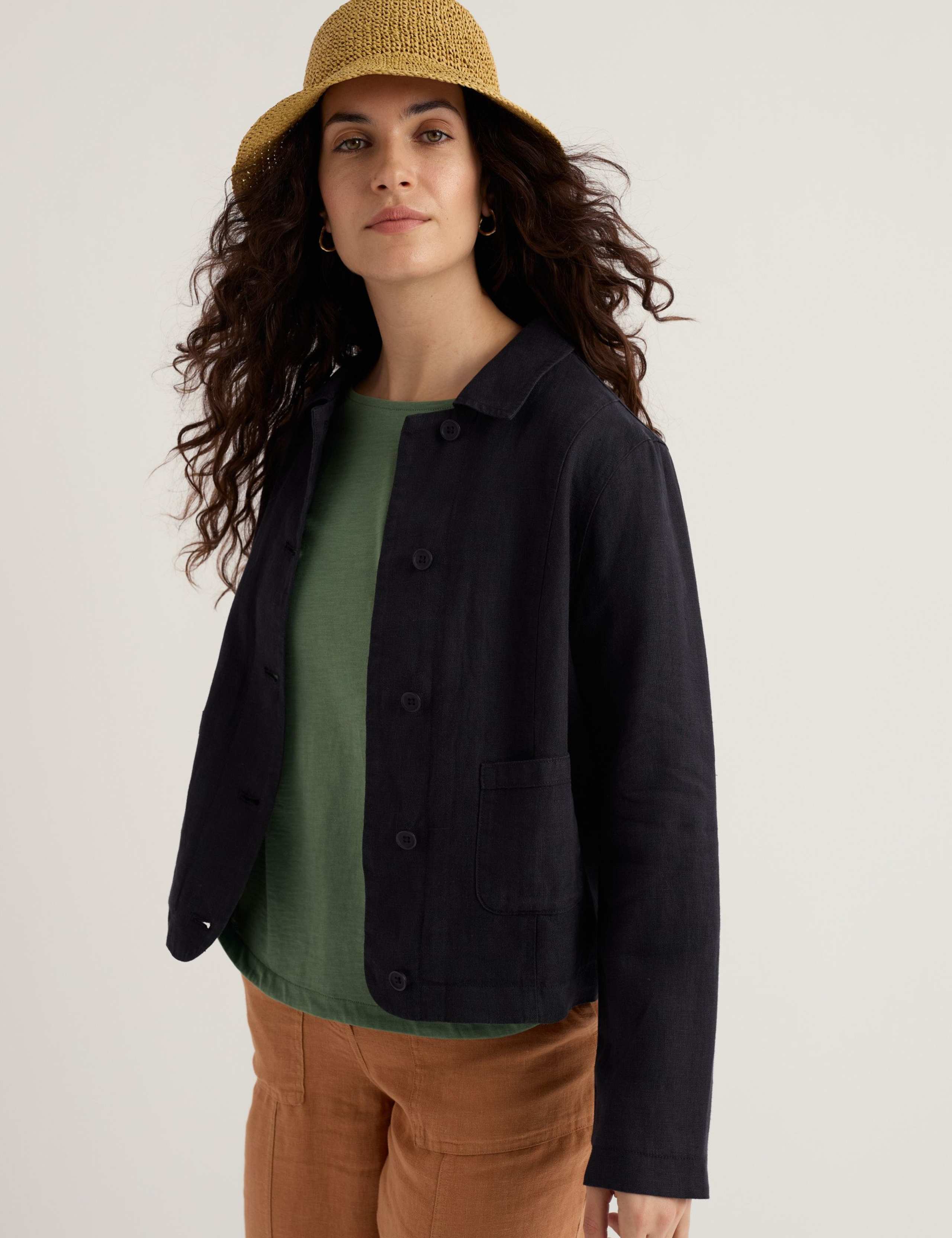 Pure Linen Relaxed Lightweight Jacket 3 of 5