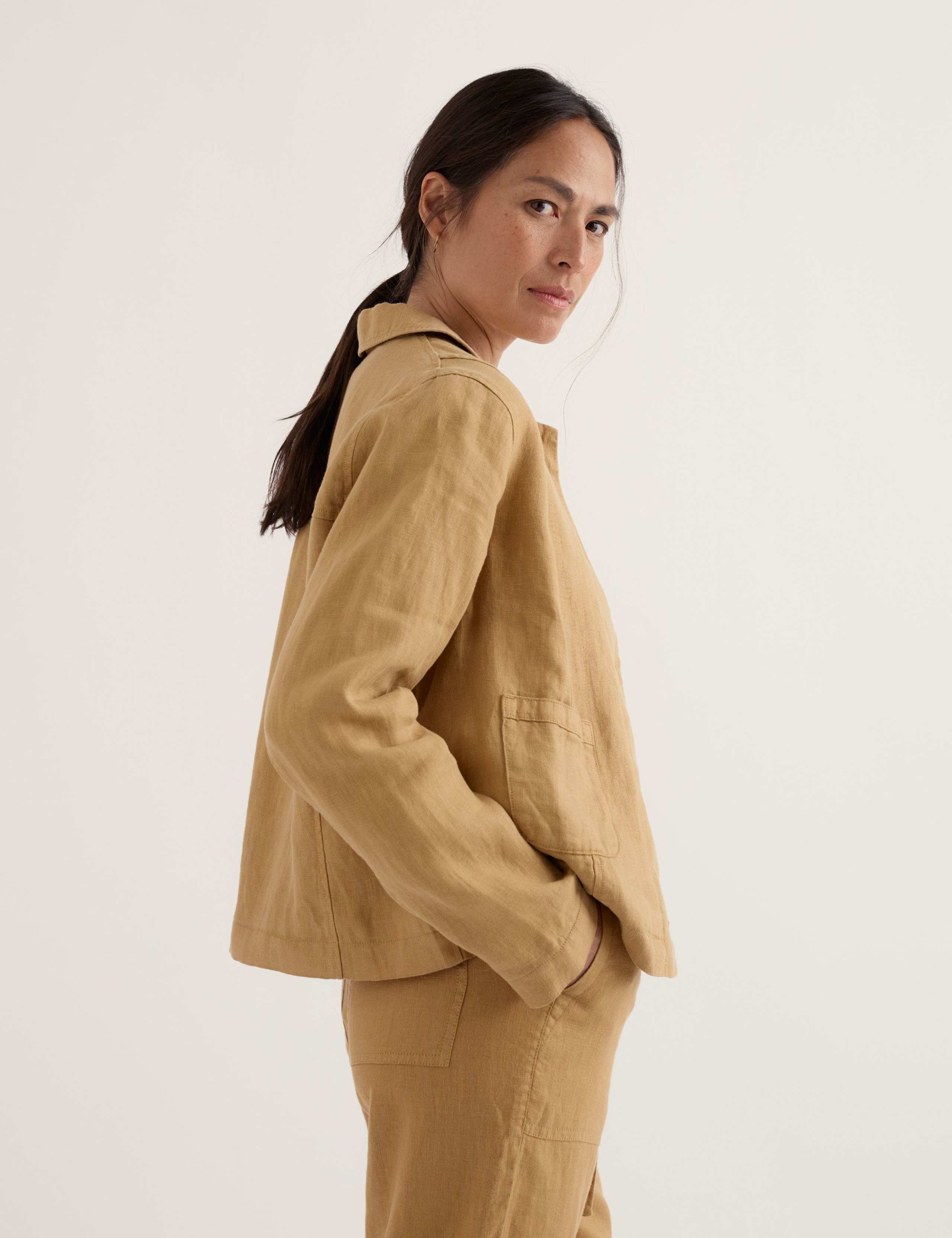 Pure Linen Relaxed Lightweight Jacket 3 of 5