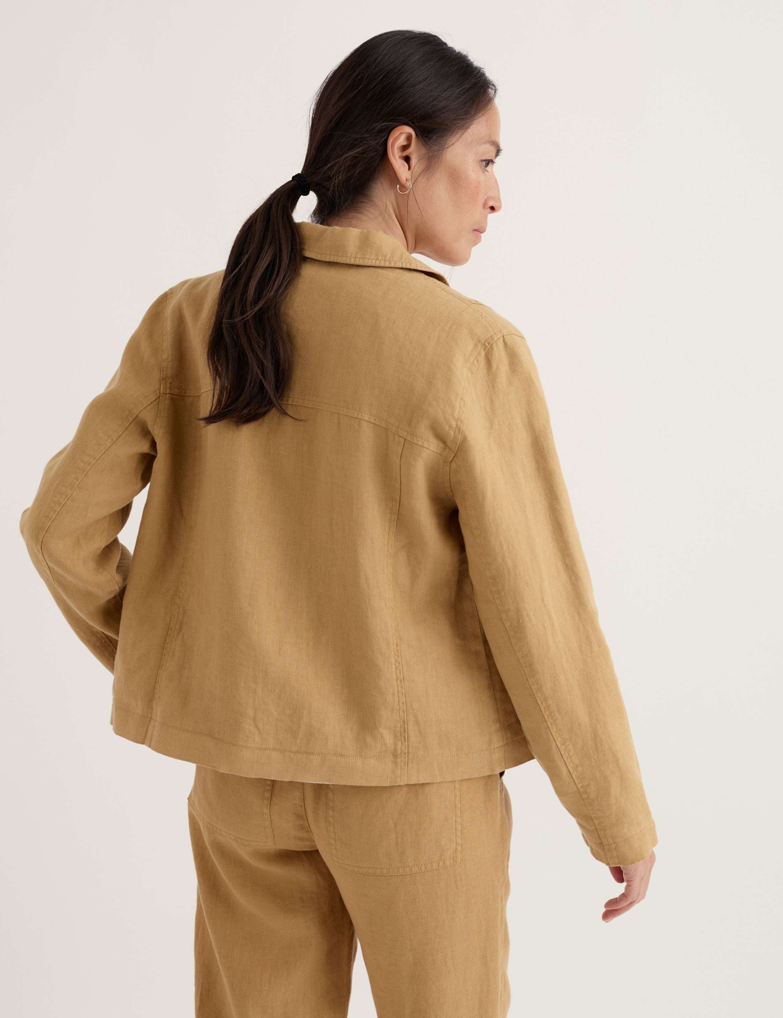 Pure Linen Relaxed Lightweight Jacket 4 of 5