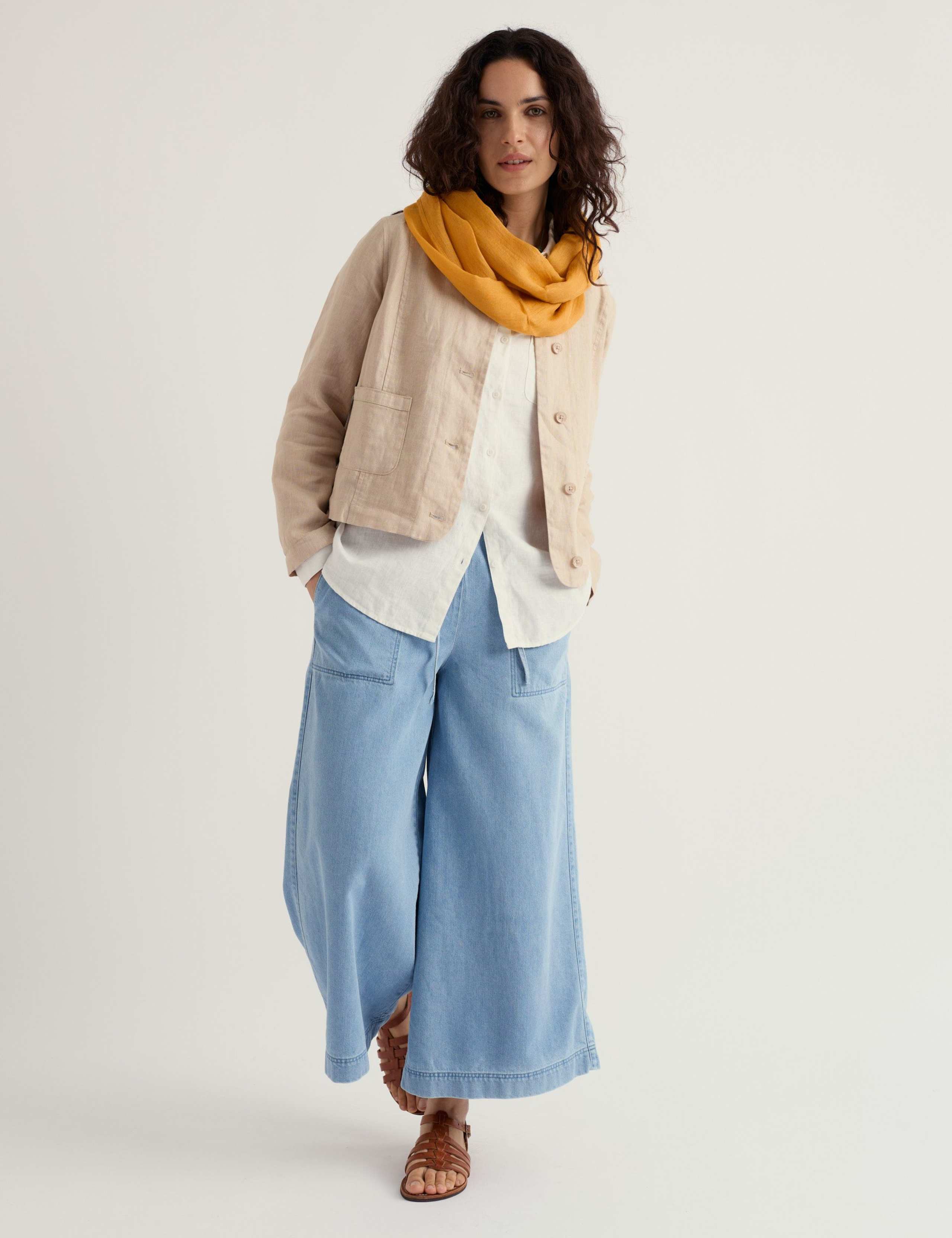 Pure Linen Relaxed Lightweight Jacket 1 of 5