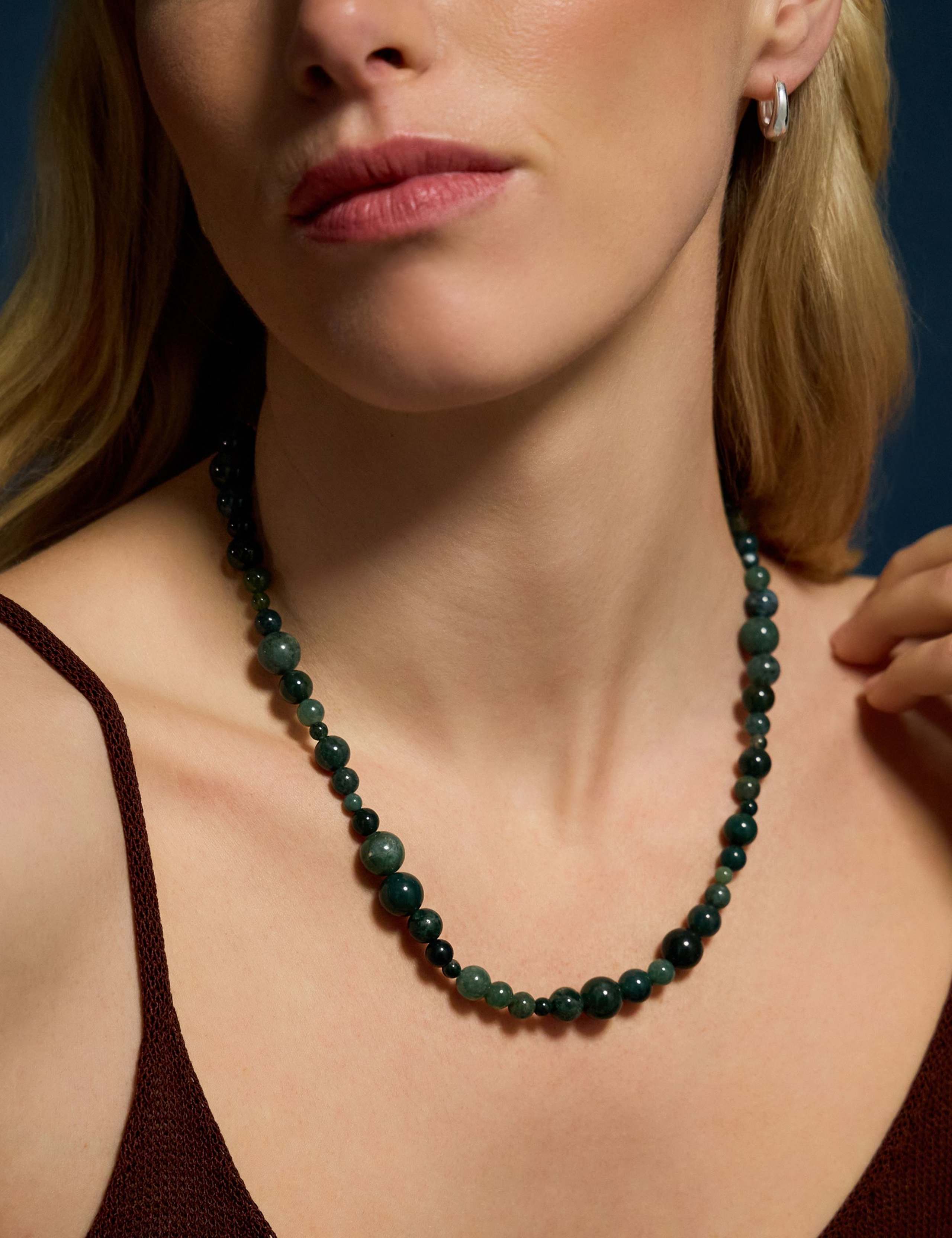 14ct Gold Plated Beaded Necklace 1 of 3