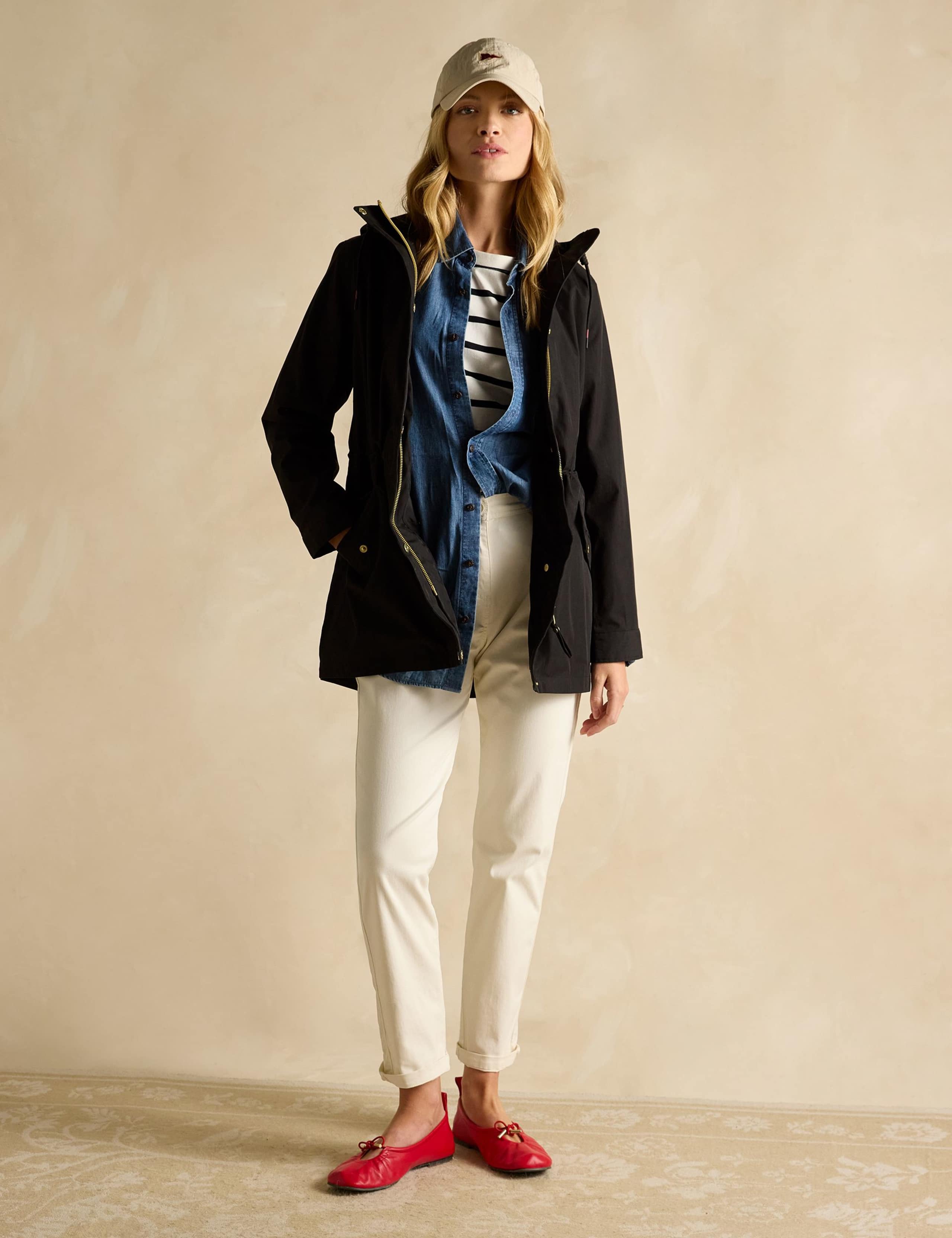 Cotton Rich Hooded Raincoat 1 of 9