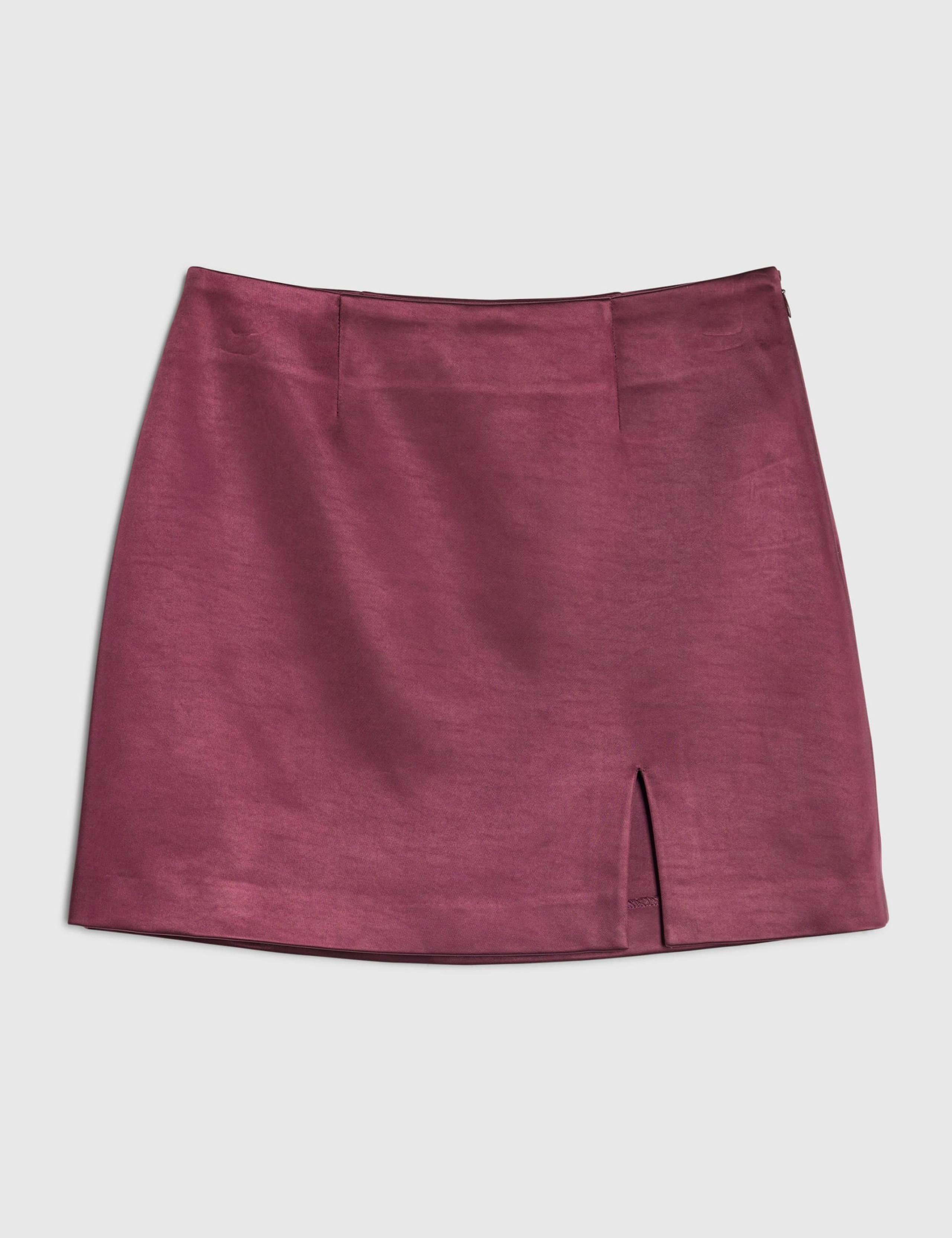Satin Midi Pencil Skirt 2 of 6
