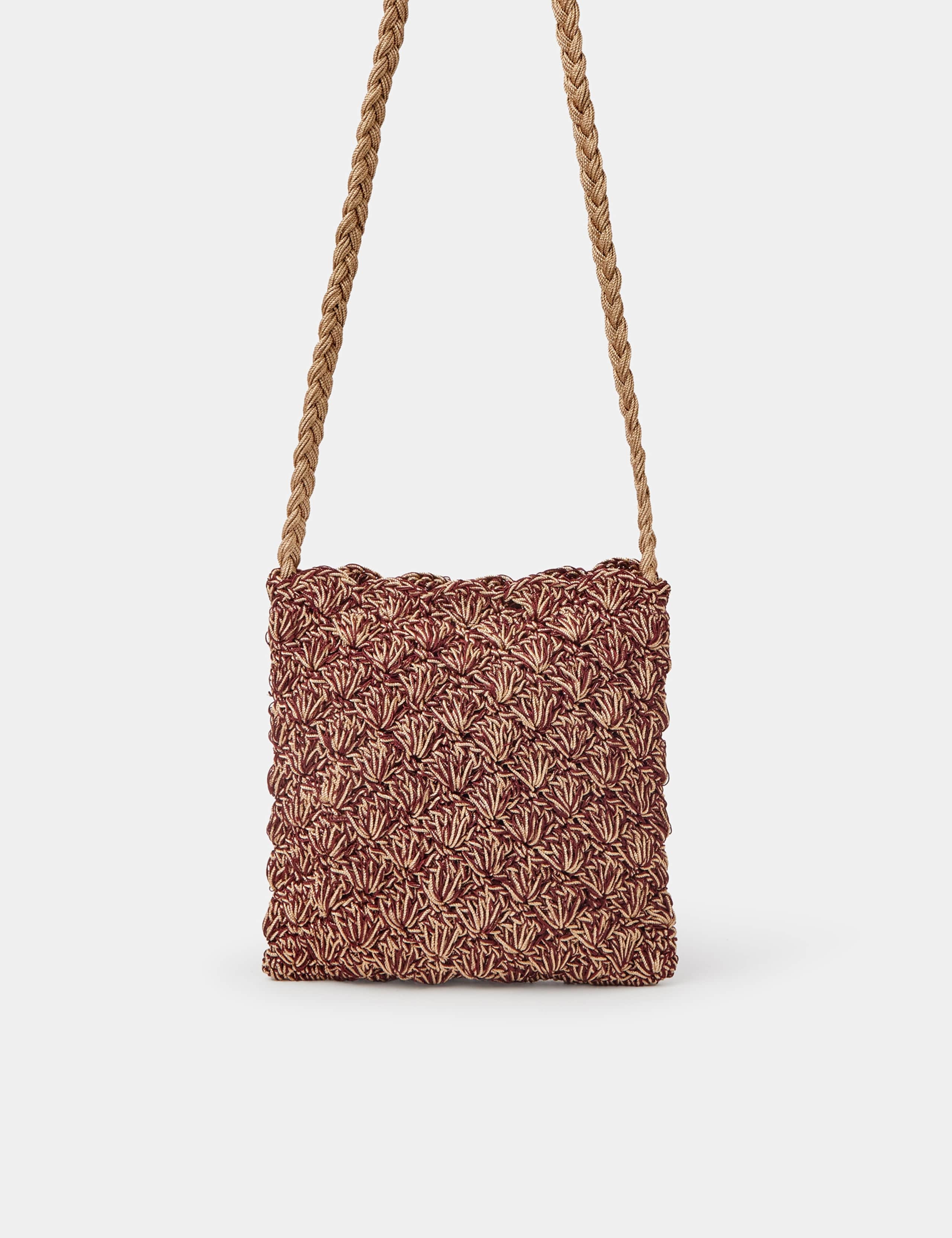Metallic Woven Cross Body Bag 2 of 5